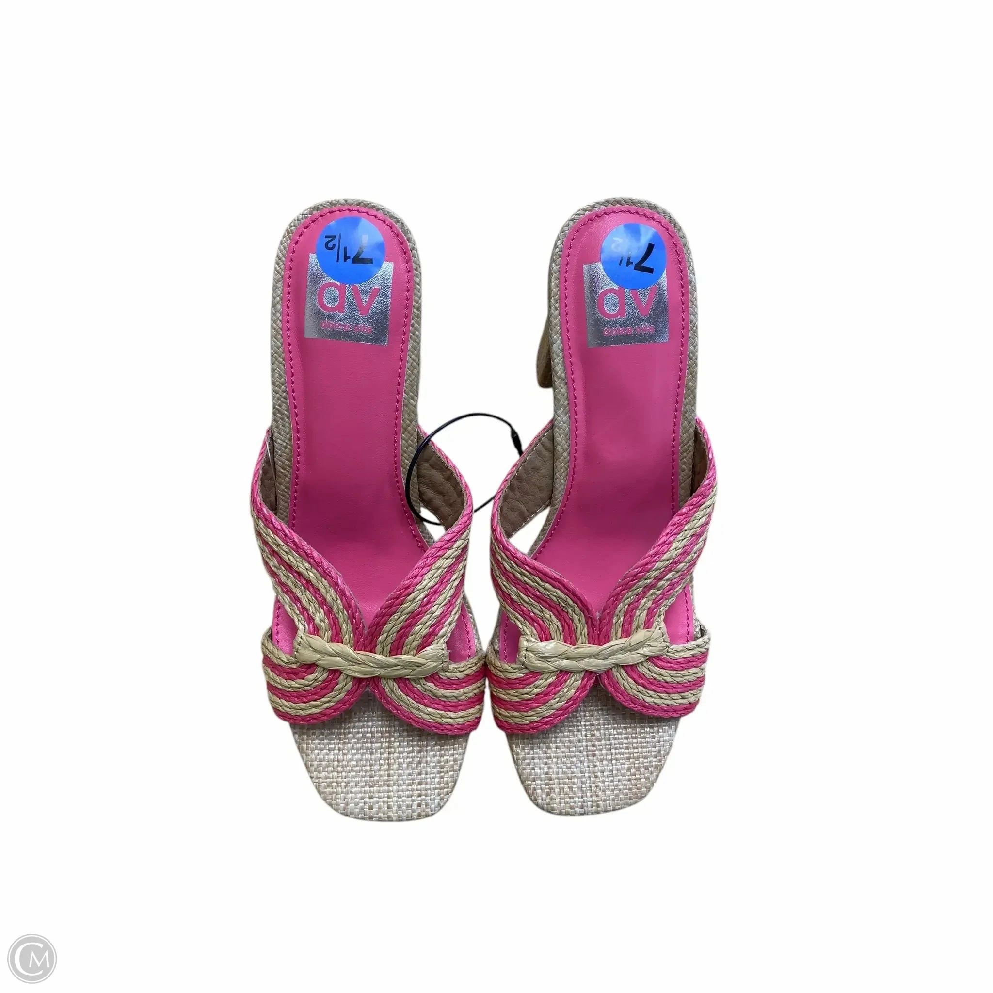 Sandals Heels Block By Dolce Vita In Pink, Size: 7.5