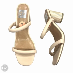 Sandals Heels Block By Dolce Vita In Tan, Size: 7