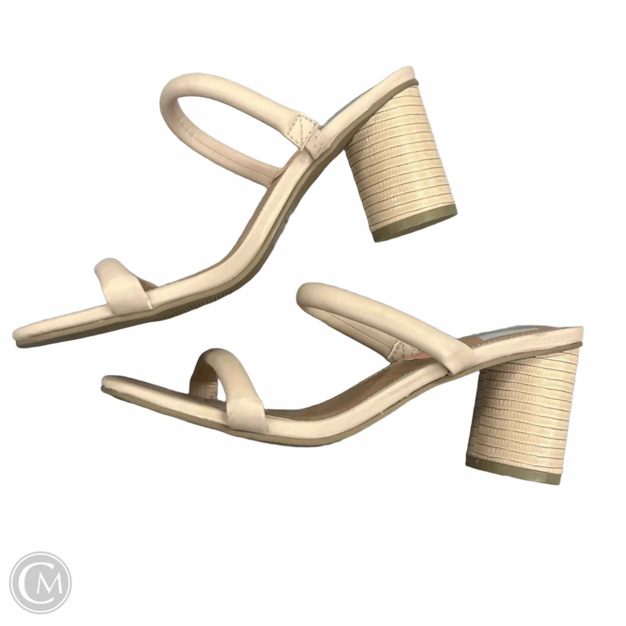 Sandals Heels Block By Dolce Vita In Tan, Size: 7