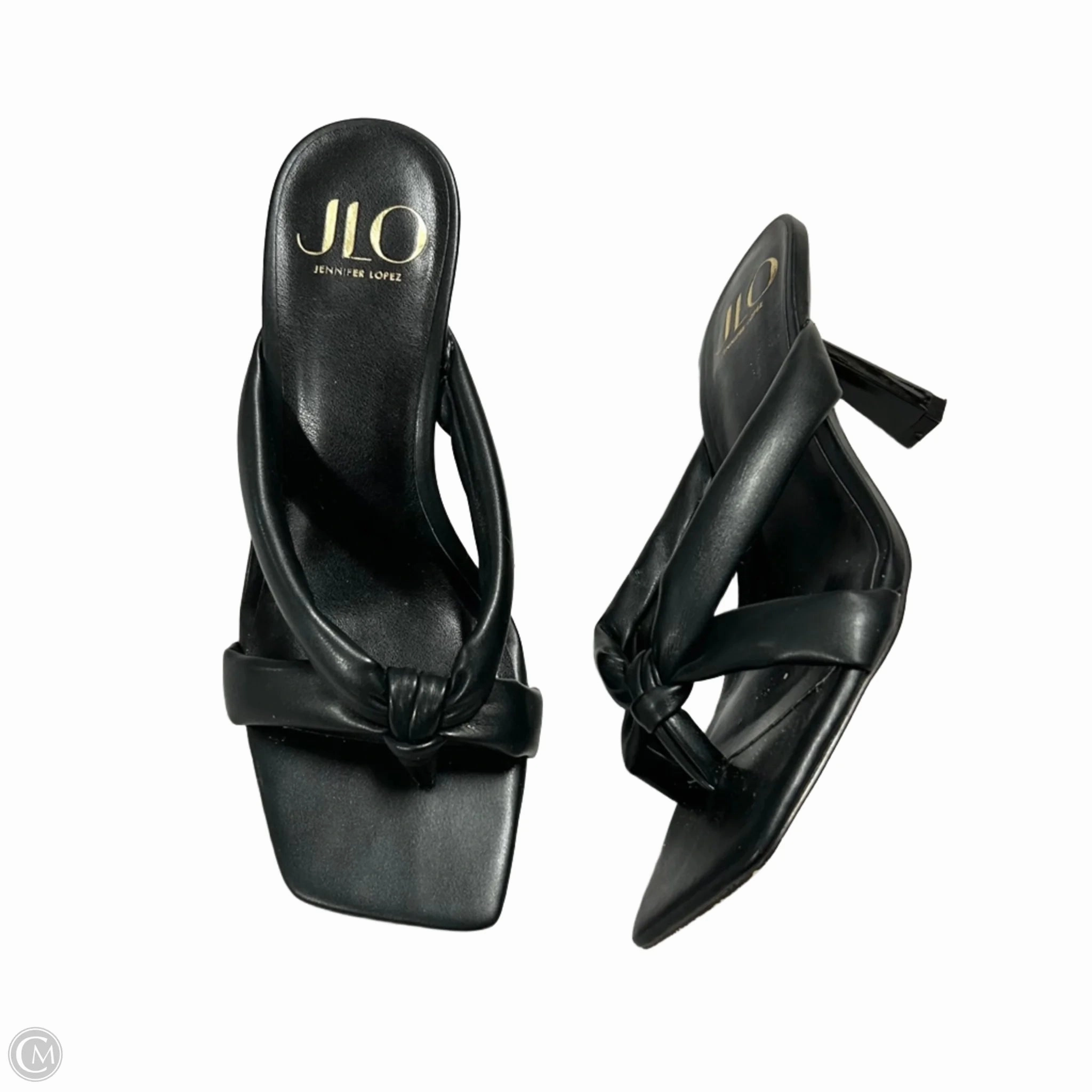 Sandals Heels Kitten By Jennifer Lopez In Black, Size: 7