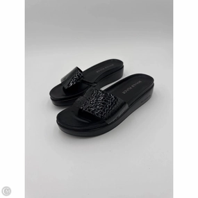 Sandals Heels Platform By Donald Pliner In Black, Size: 8
