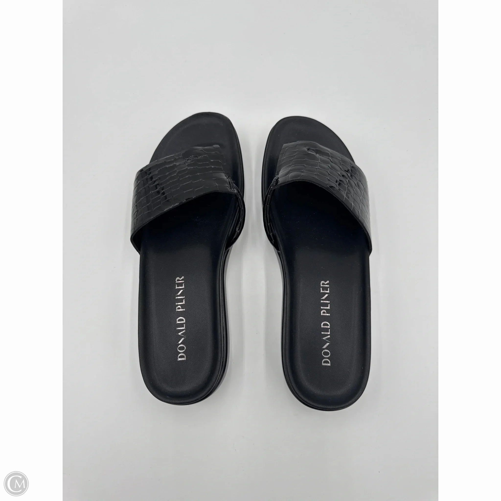Sandals Heels Platform By Donald Pliner In Black, Size: 8