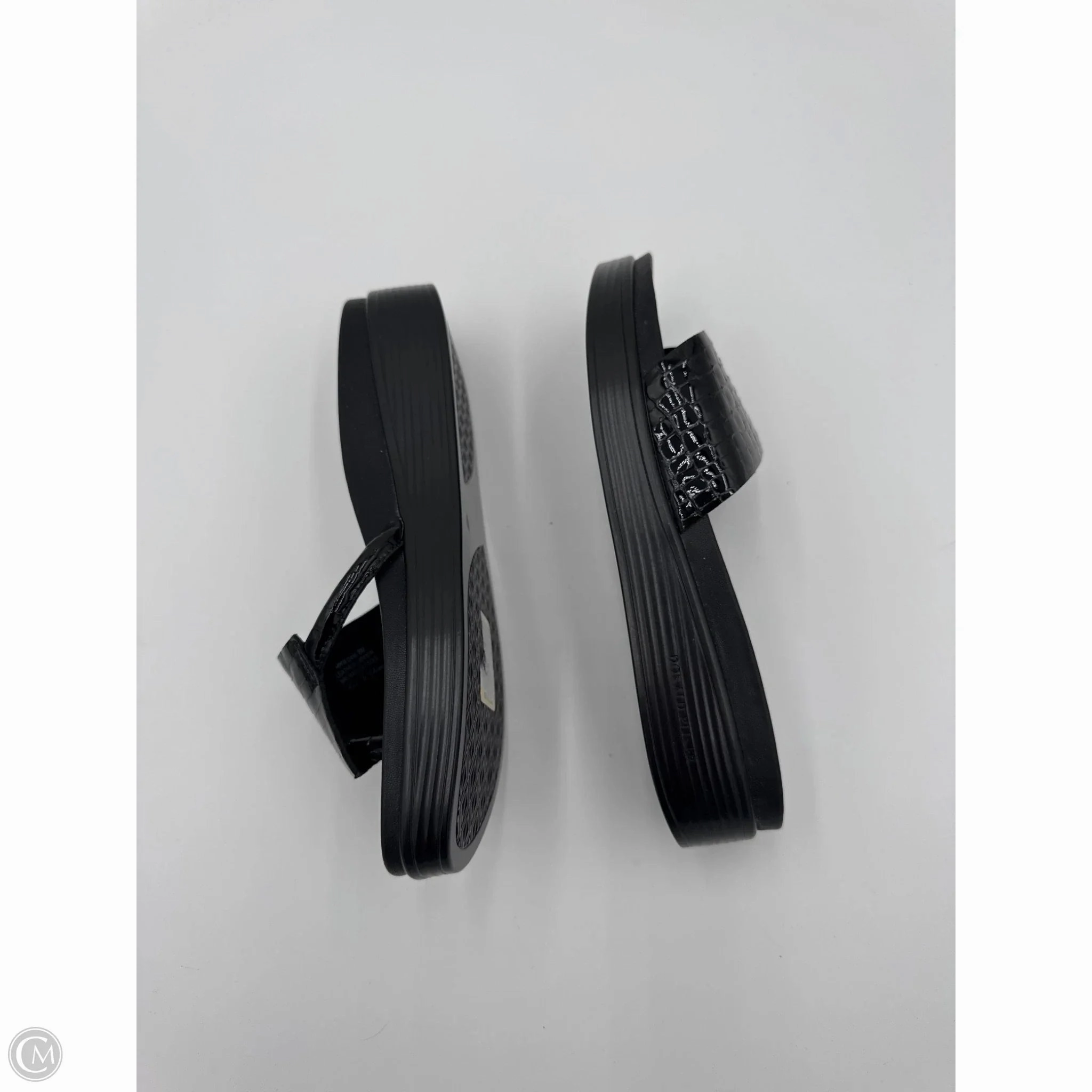 Sandals Heels Platform By Donald Pliner In Black, Size: 8