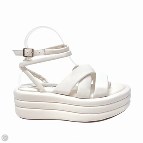 Sandals Heels Platform By Free People In White, Size: 6