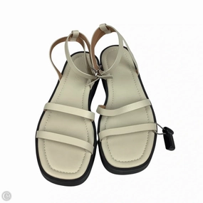 Sandals Heels Platform By Madewell In Cream, Size: 9.5