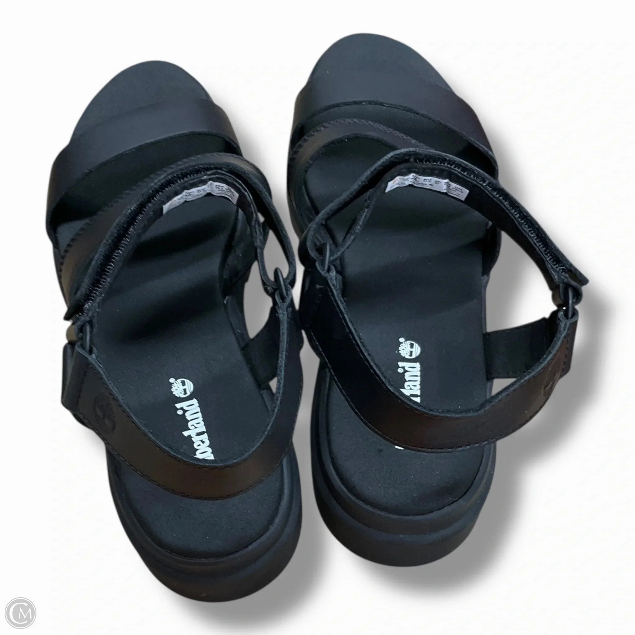 Sandals Heels Platform By Timberland In Black, Size: 10