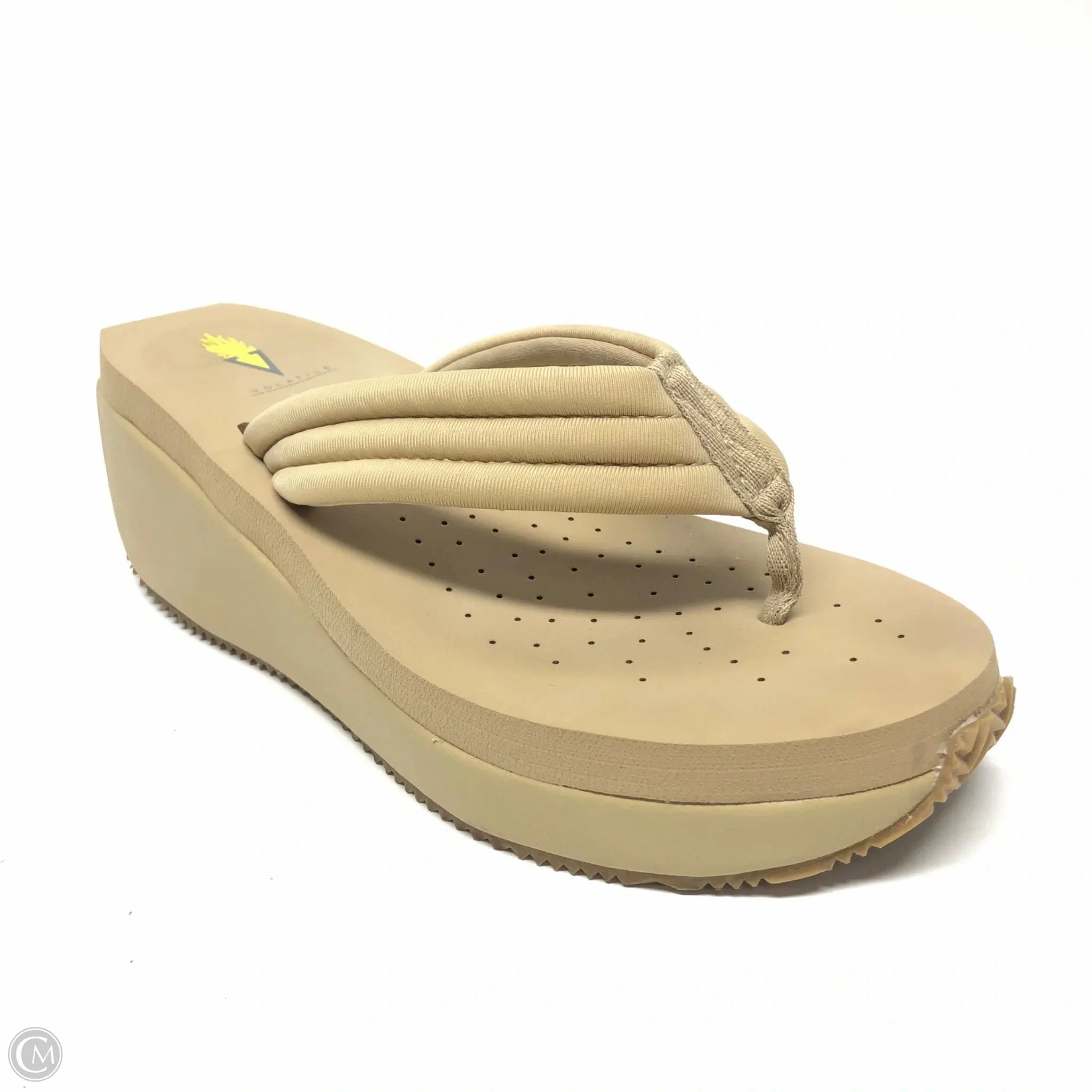 Sandals Heels Platform By Volatile In Beige, Size: 9.5