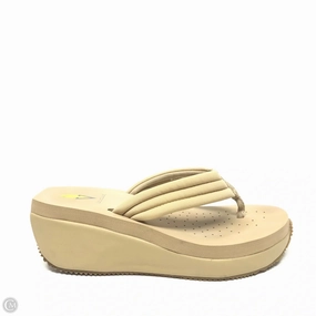 Sandals Heels Platform By Volatile In Beige, Size: 9.5