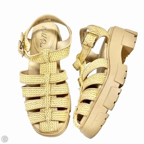 Sandals Heels Platform By Wild Pair In Cream, Size: 8