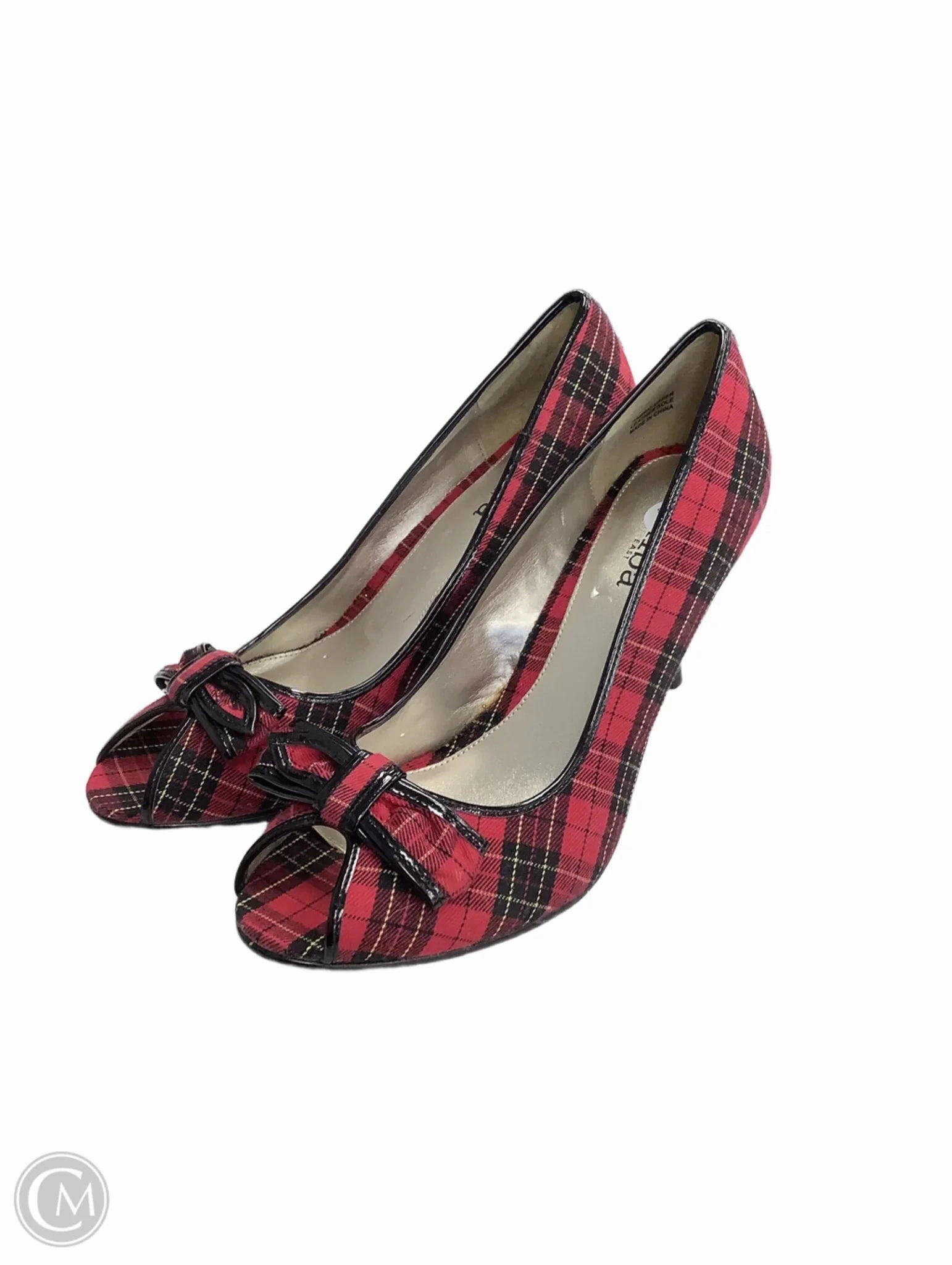 Sandals Heels Stiletto By Diba In Red, Size: 10
