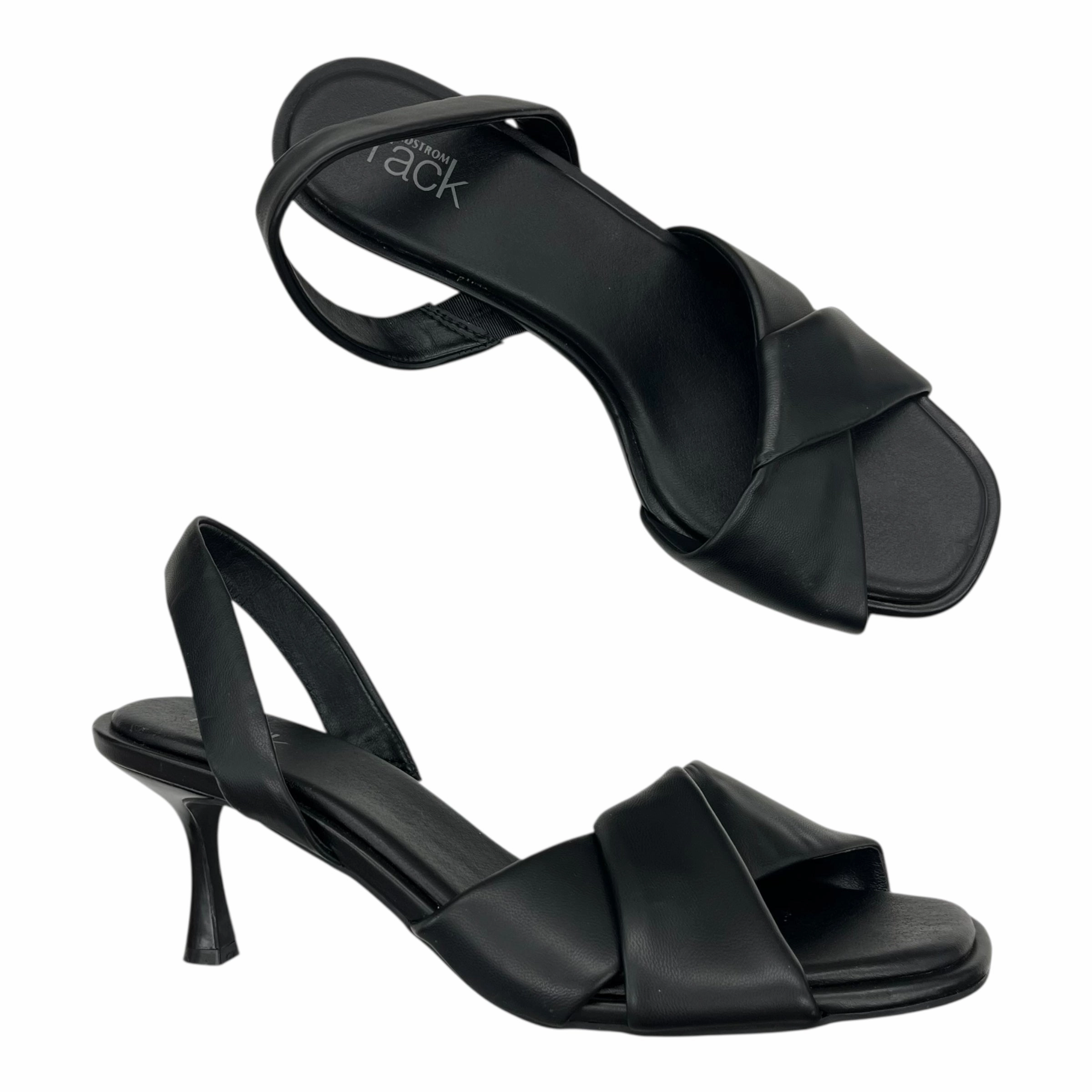 Sandals Heels Stiletto By Nordstrom In Black, Size:8