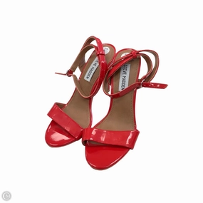 Sandals Heels Stiletto By Steve Madden In Red, Size: 6