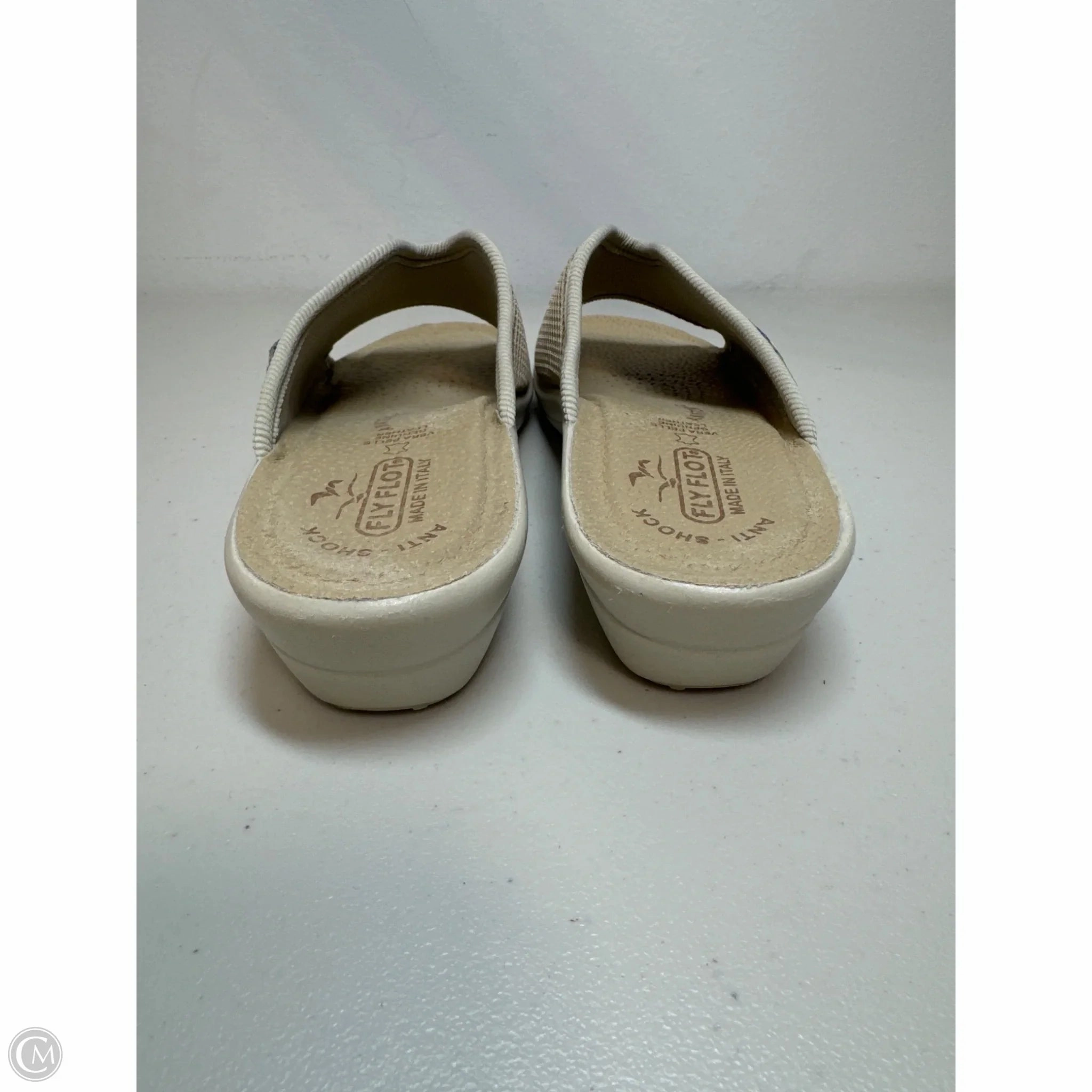 Sandals Heels Wedge By Cmb In Tan, Size: 6.5