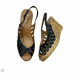 Sandals Heels Wedge By Eric Michael London In Navy, Size: 8.5