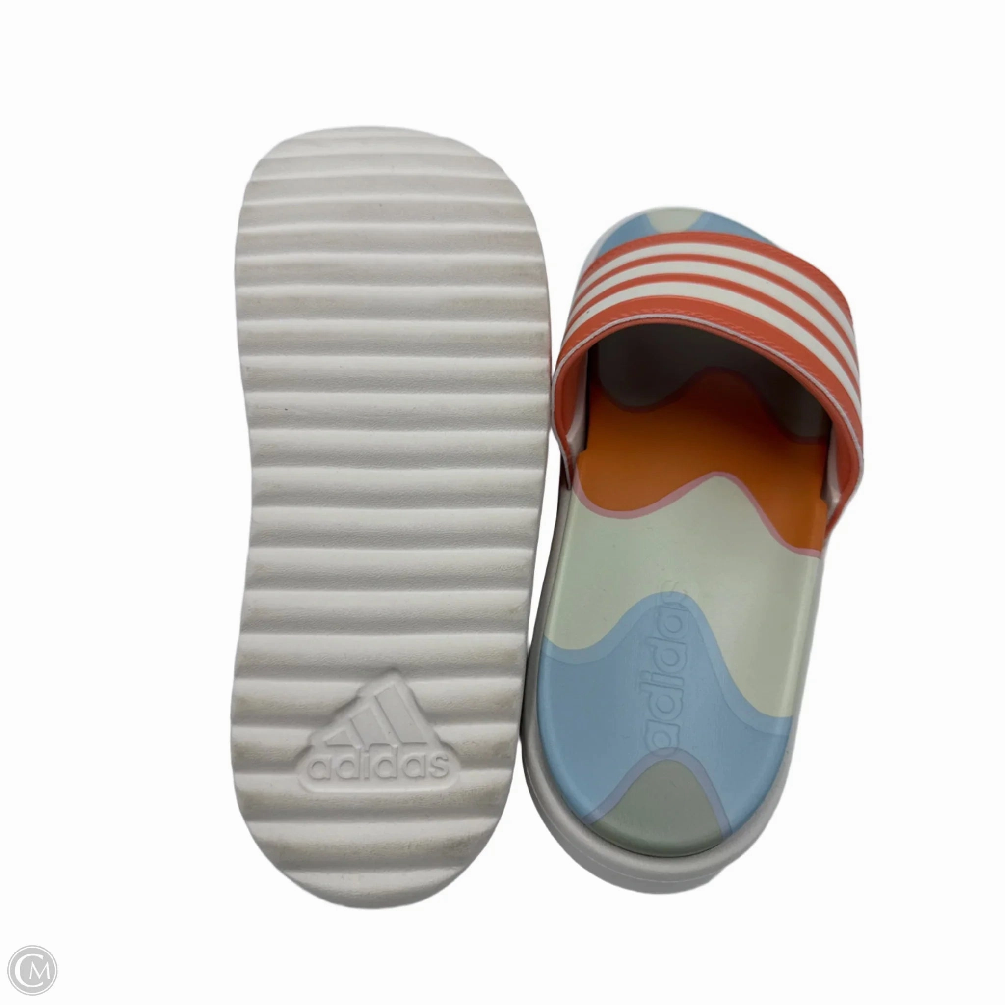 Sandals Platform By Adidas In Multi-colored, Size: 7