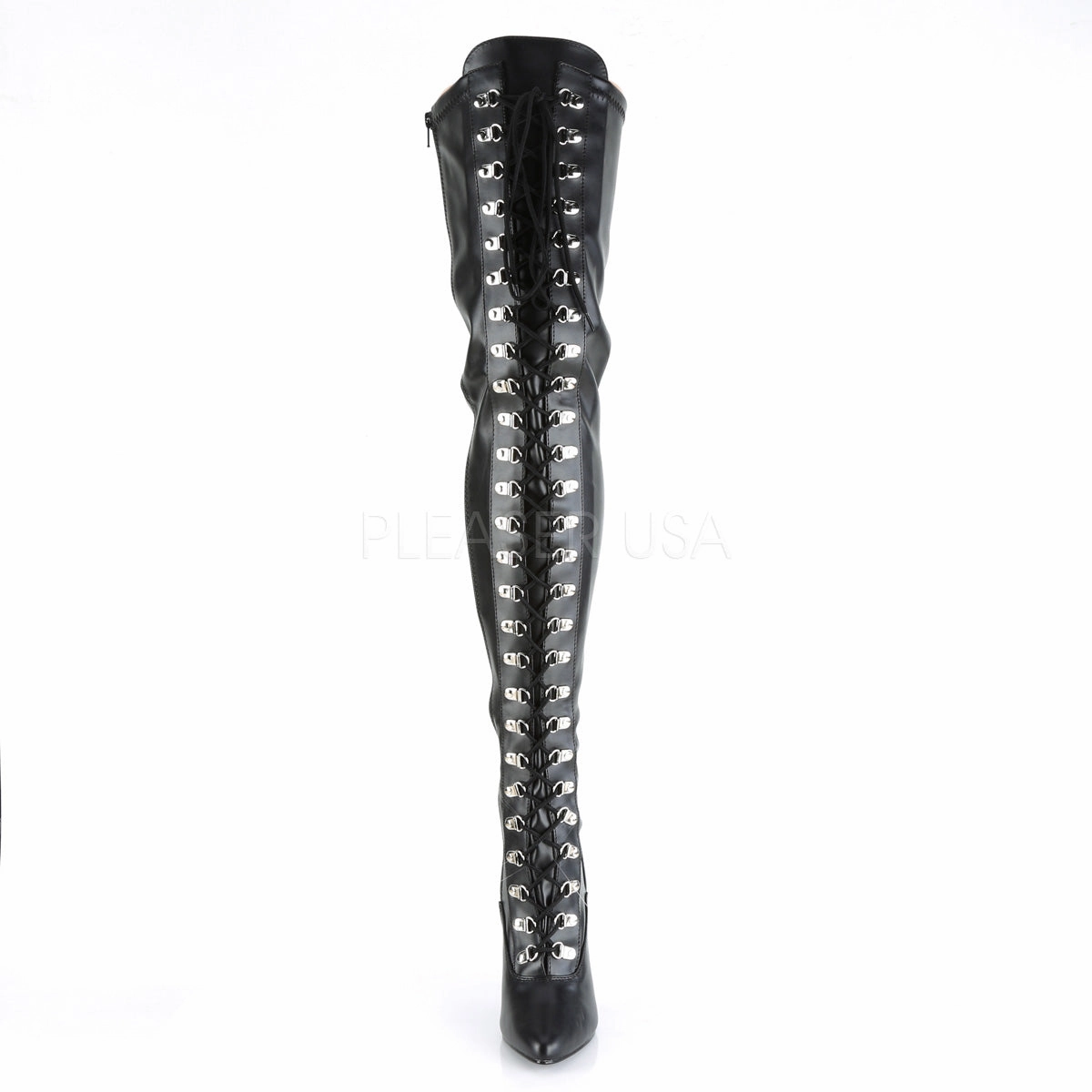 SEDUCE-3024  Black Str Faux Leather