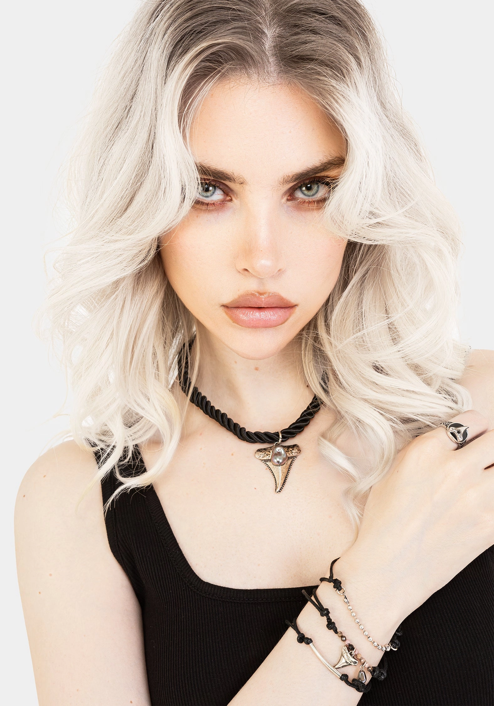 Shark Tooth Rope Necklace
