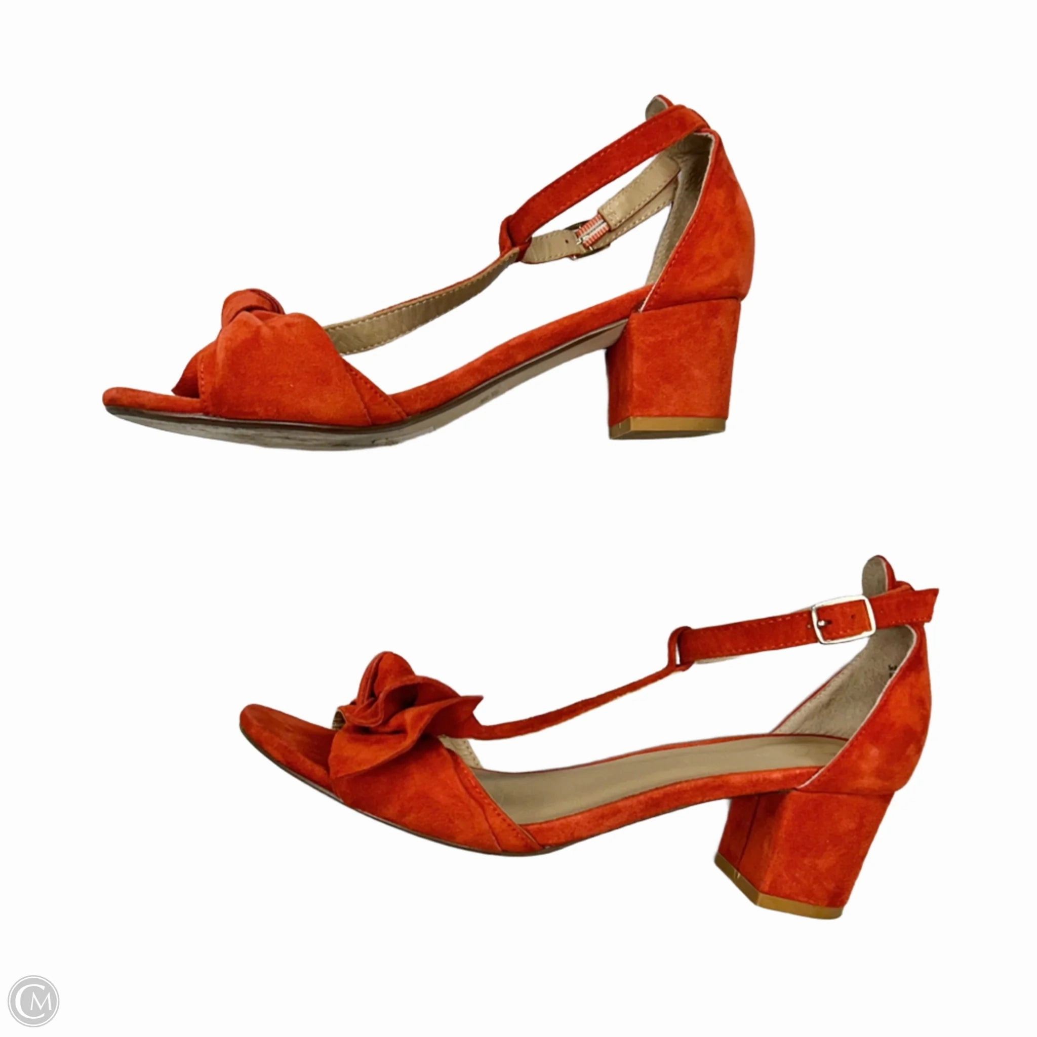 Shoes Heels Block By Anthropologie In Red, Size: 8