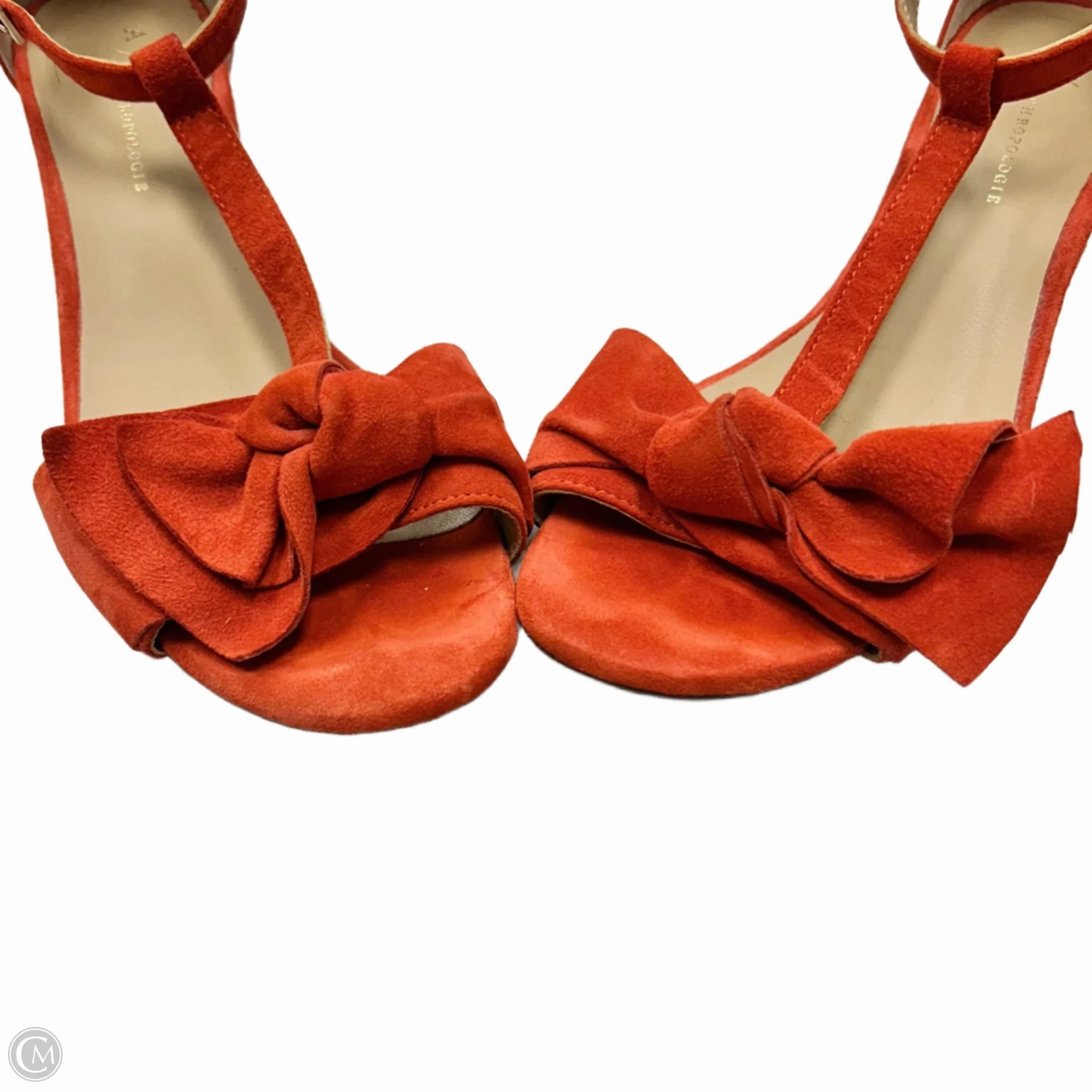 Shoes Heels Block By Anthropologie In Red, Size: 8