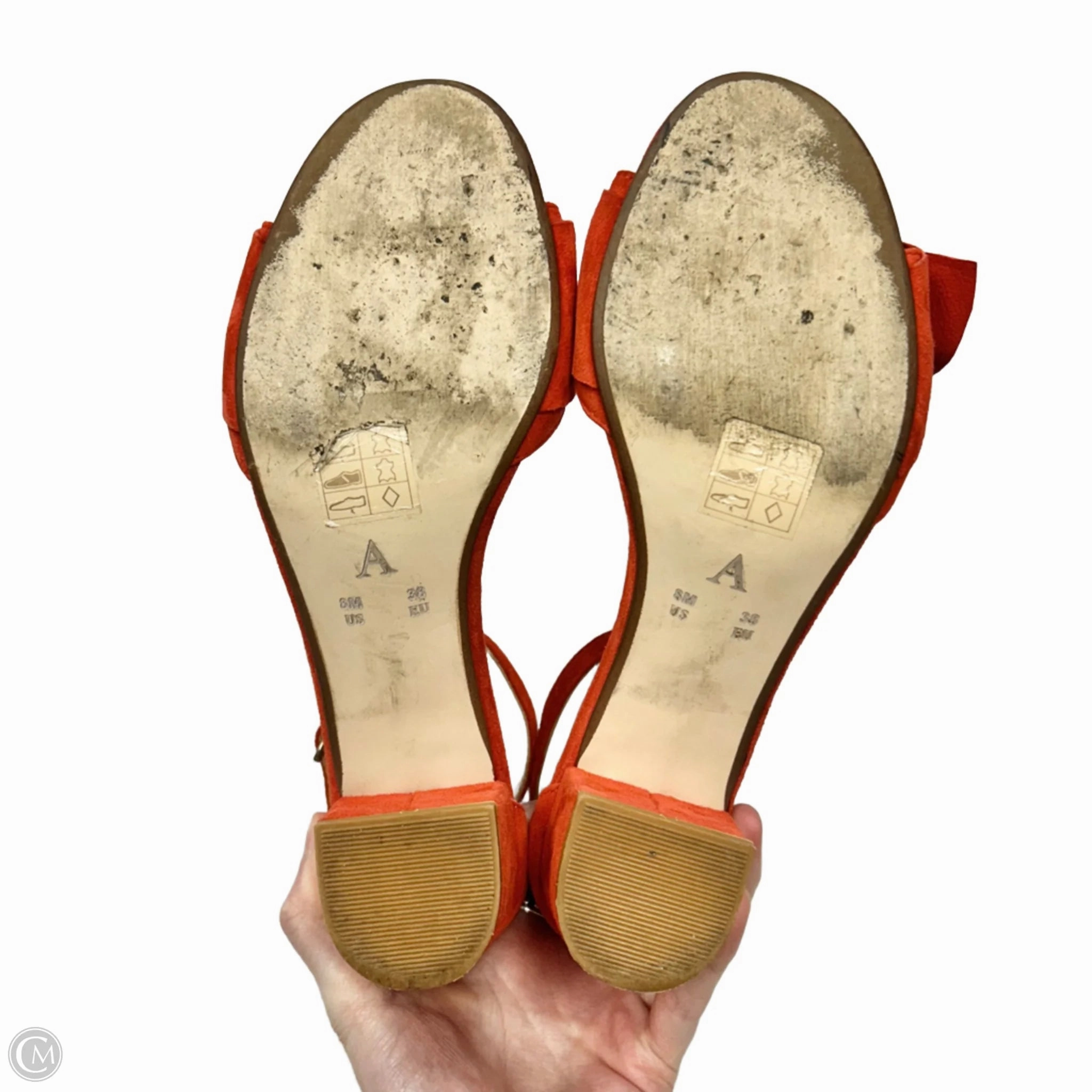 Shoes Heels Block By Anthropologie In Red, Size: 8