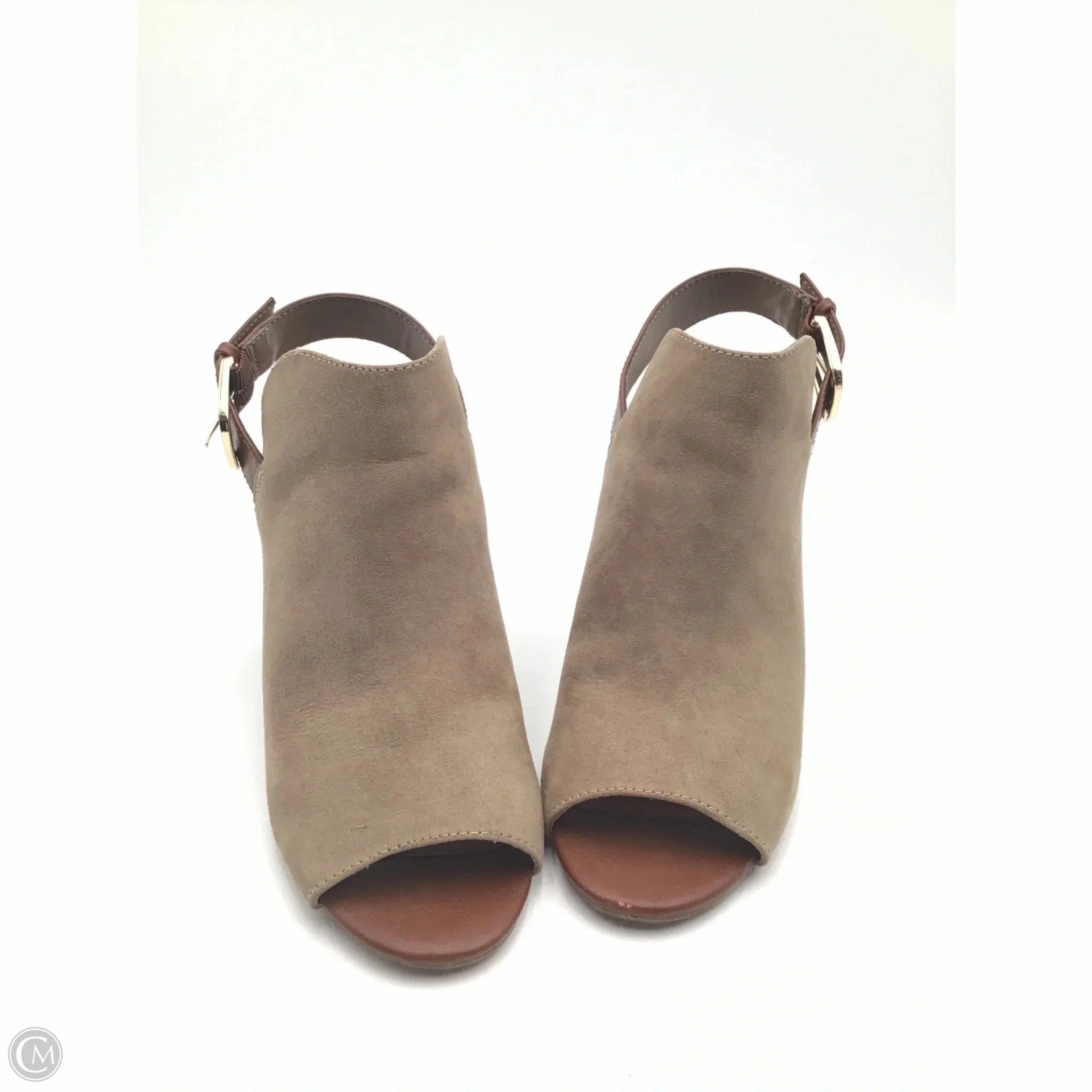 Shoes Heels Block By Candies In Brown, Size: 9.5