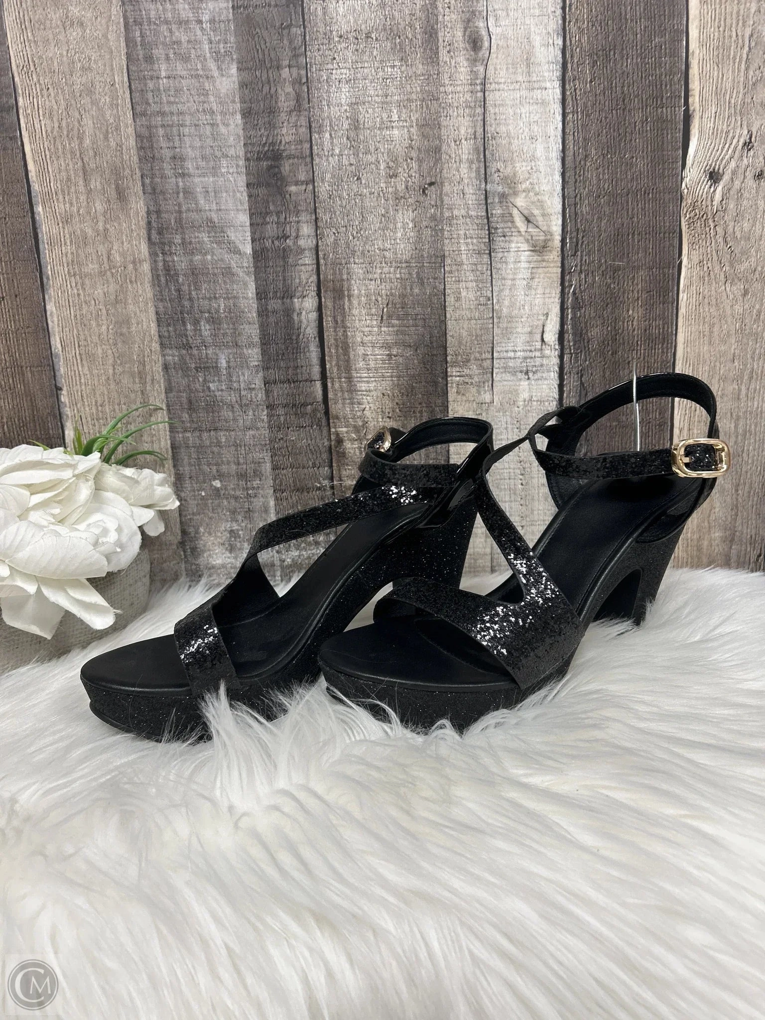Shoes Heels Block By Cmf In Black, Size: 5