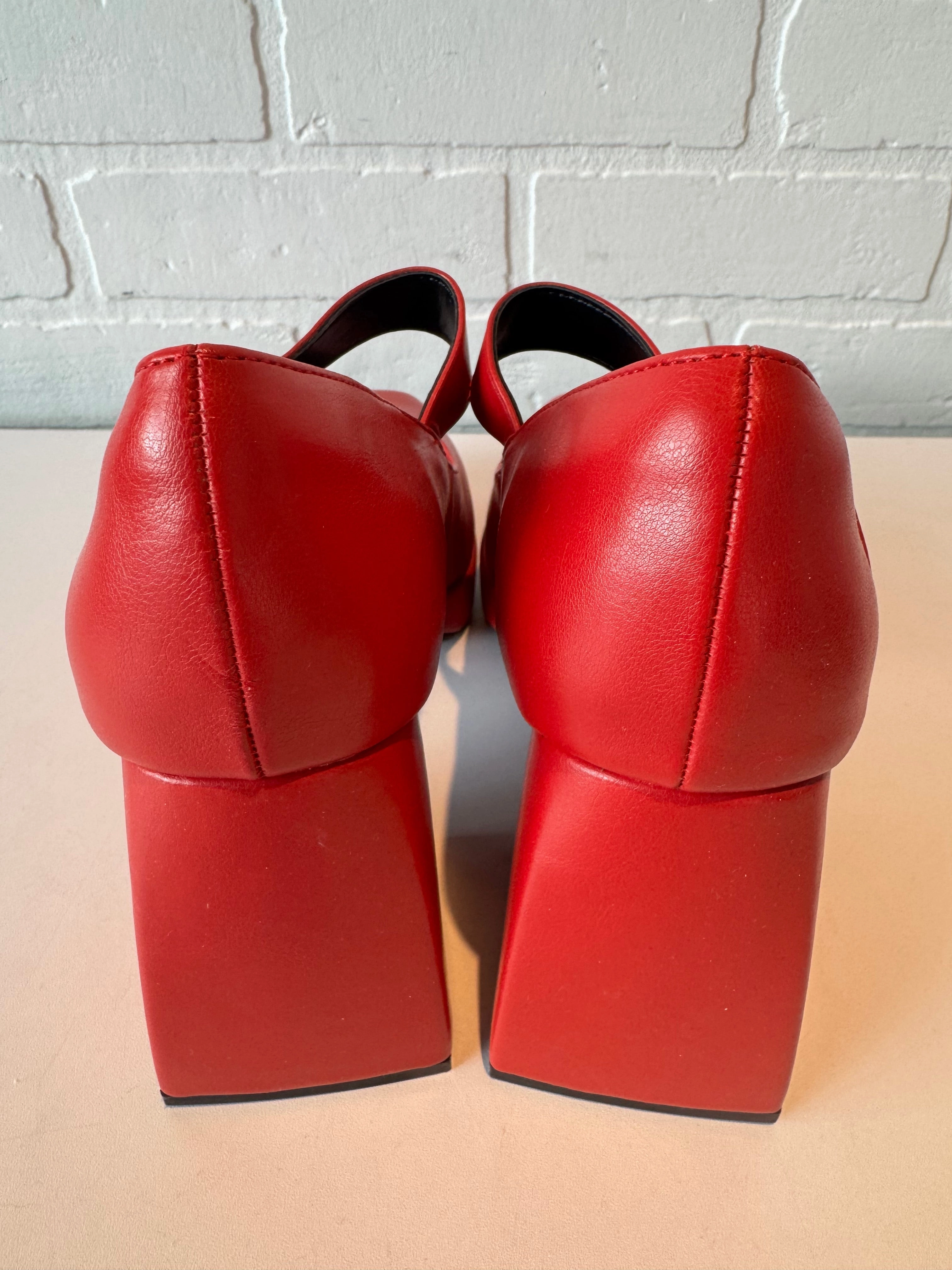 Shoes Heels Block By Dream Pairs In Red, Size: 8