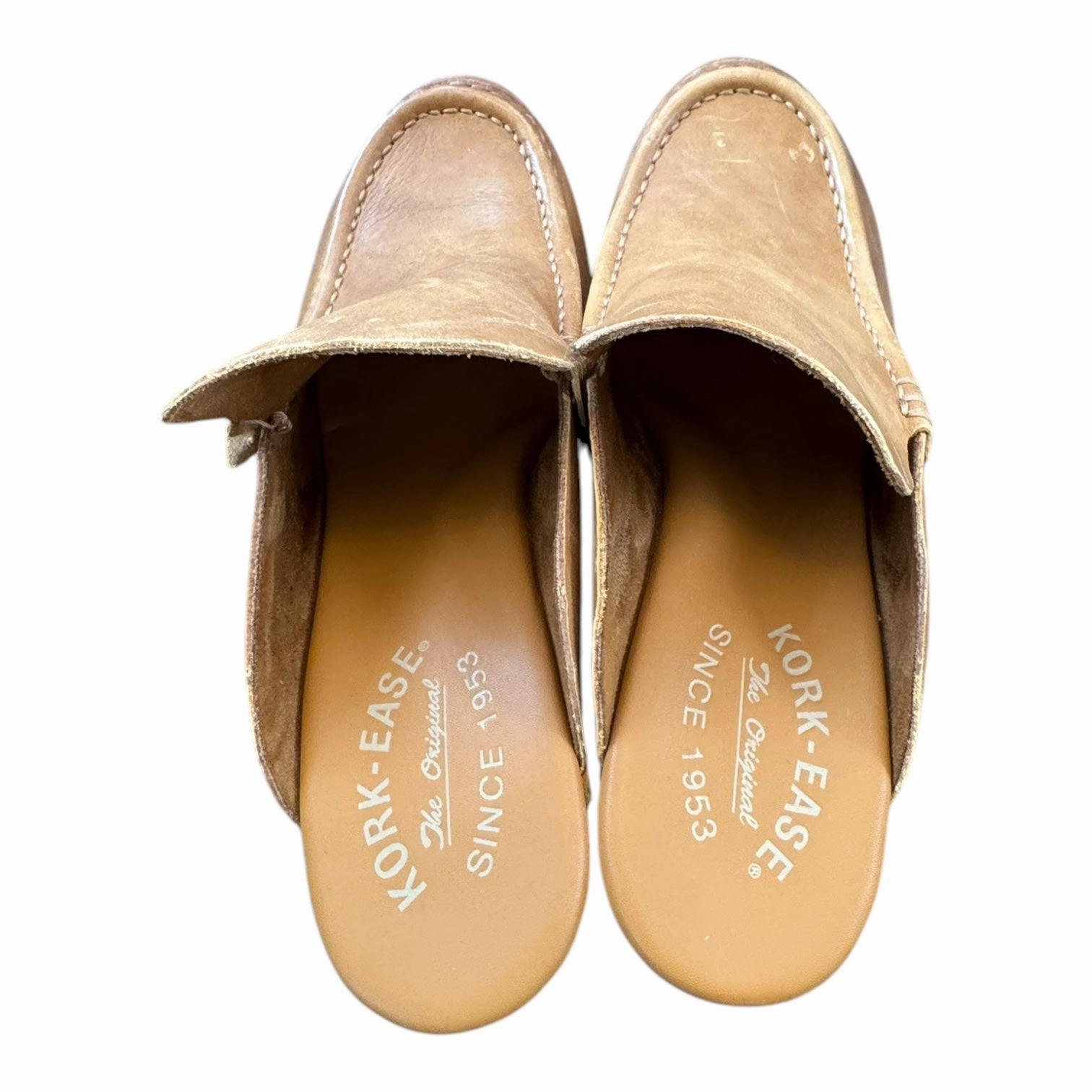 Shoes Heels Block By Kork Ease In Tan, Size:8