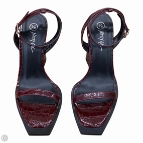 Shoes Heels Block By Nasty Gal In Red, Size: 6.5