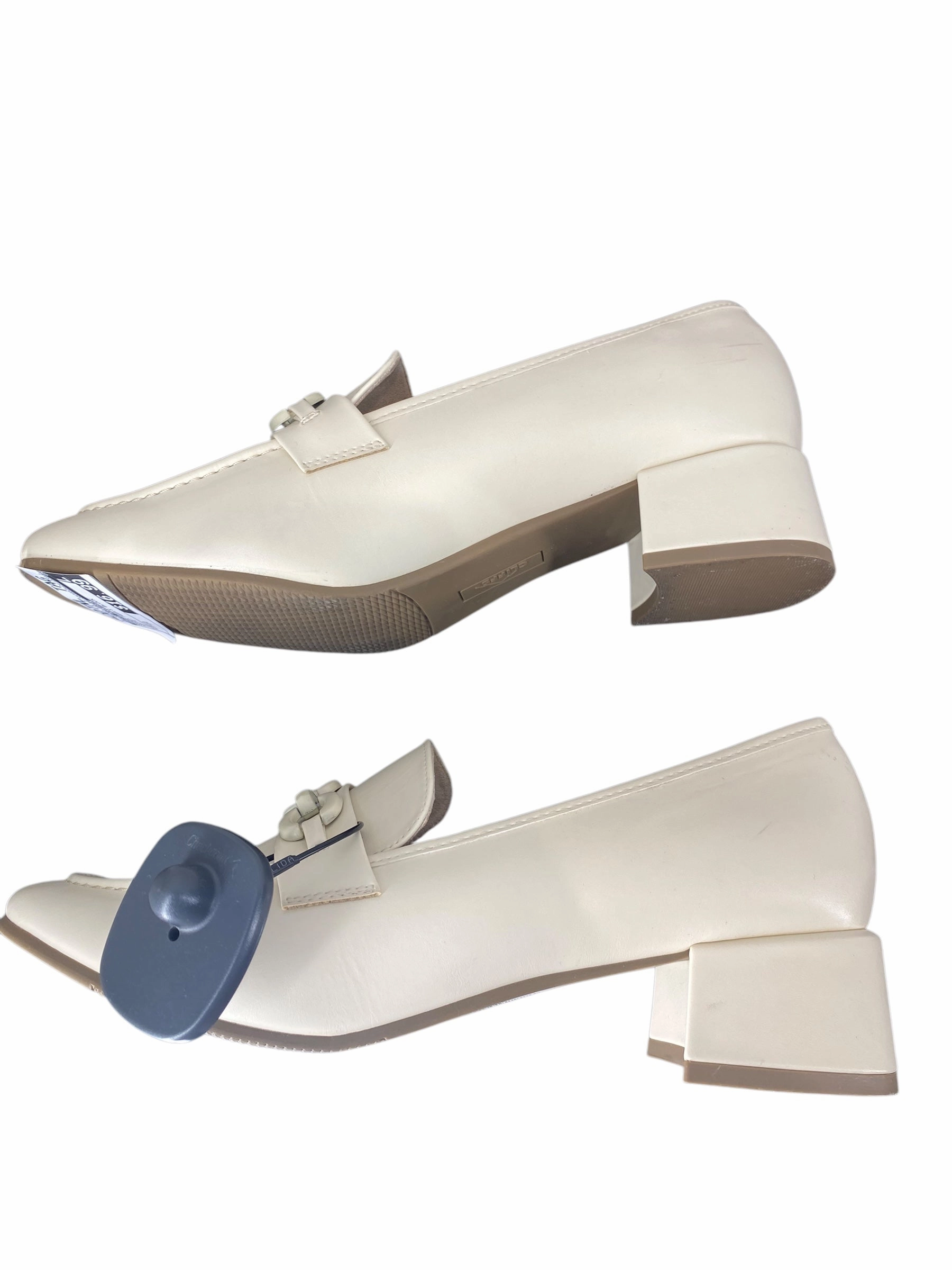 Shoes Heels Block By White Mountain In White, Size: 11