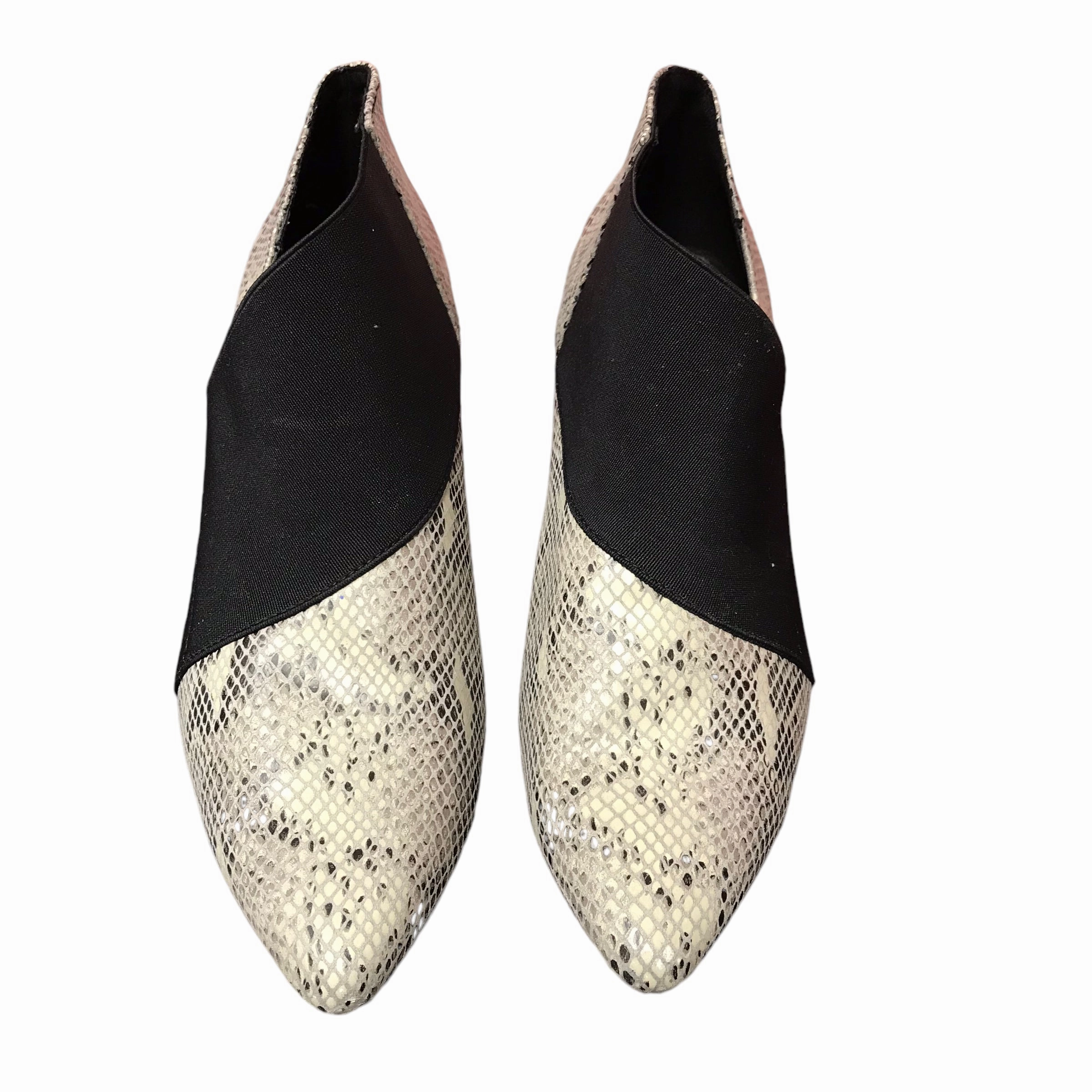 Shoes Heels Kitten By Andrew Gellar In Animal Print, Size:7.5