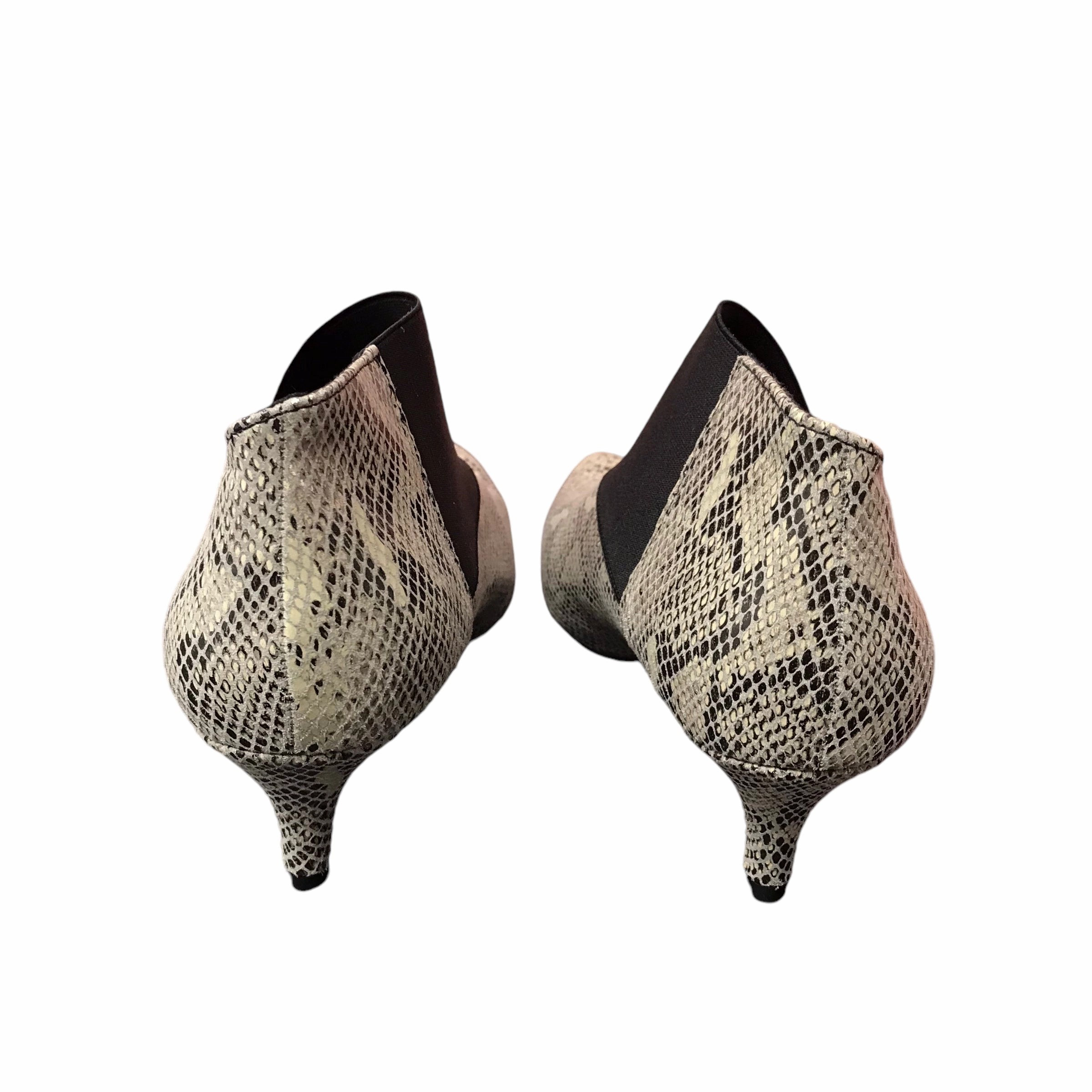 Shoes Heels Kitten By Andrew Gellar In Animal Print, Size:7.5