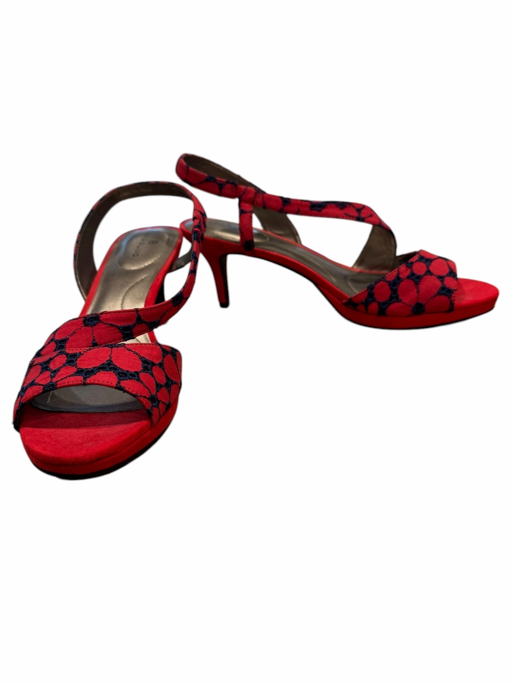 Shoes Heels Kitten By Bandolino In Red, Size: 10