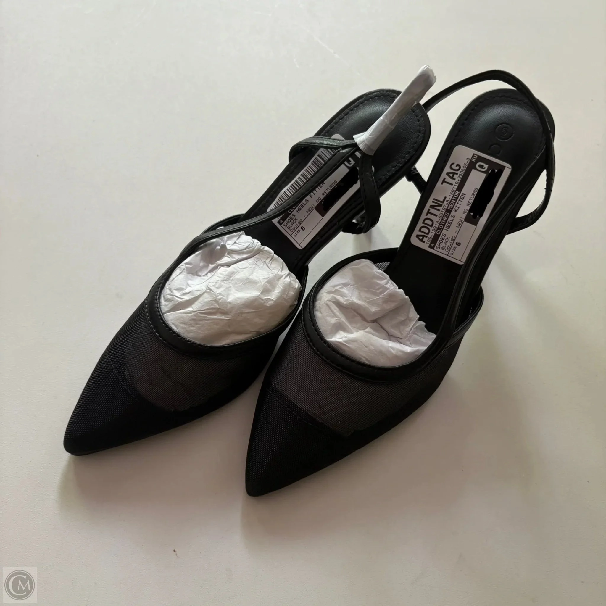 Shoes Heels Kitten By Couigo In Black, Size: 6