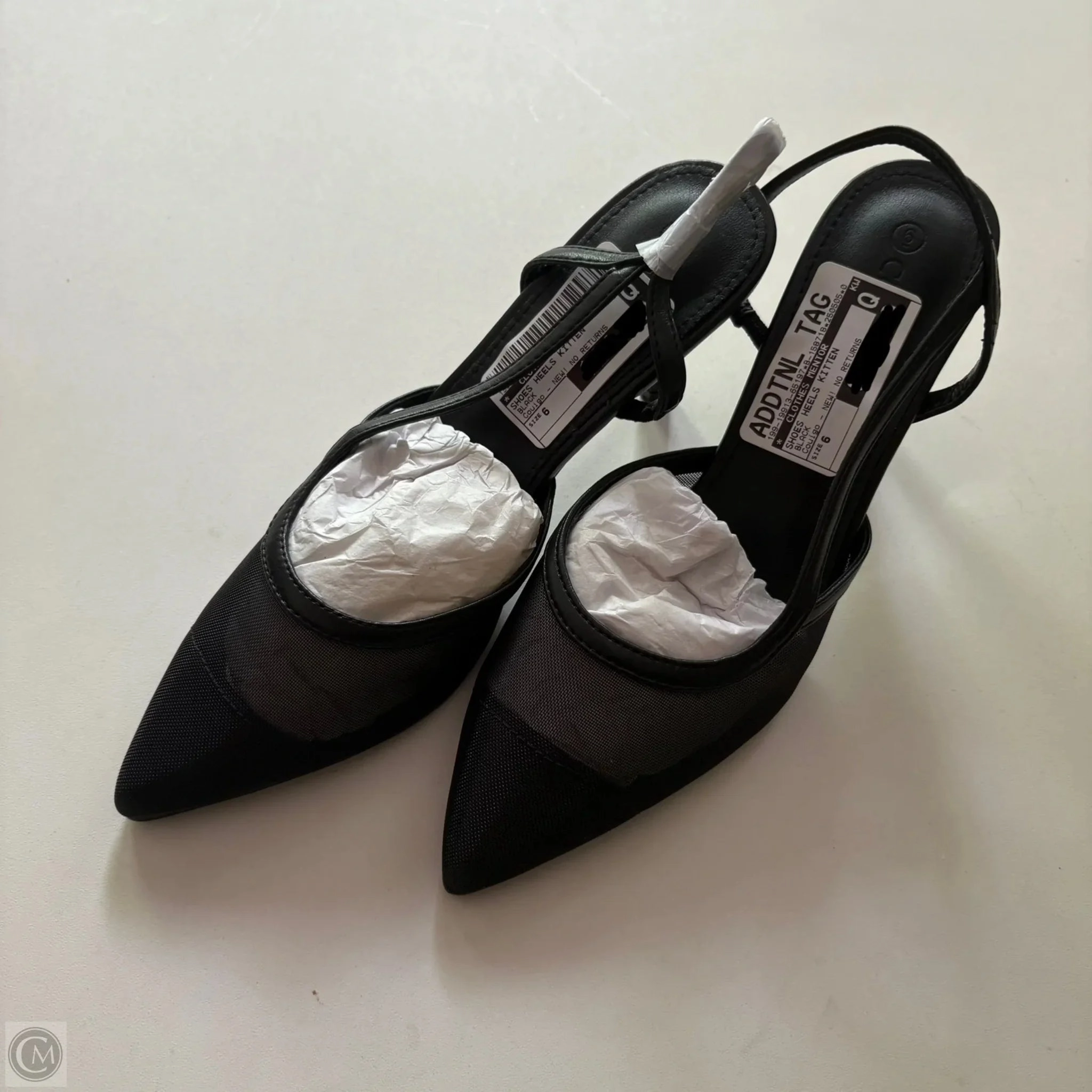 Shoes Heels Kitten By Couigo In Black, Size: 6