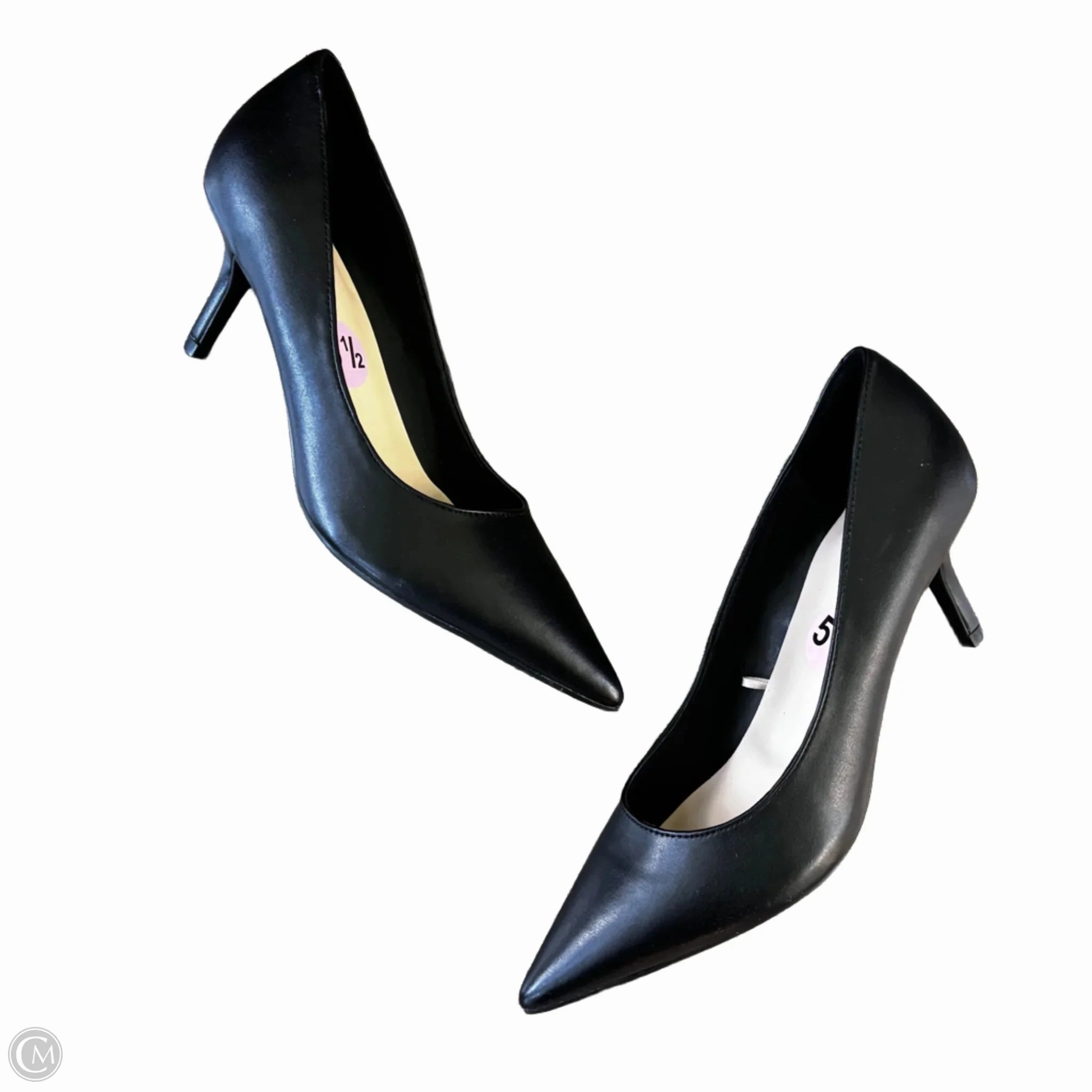 Shoes Heels Kitten By Marc Fisher In Black, Size: 5.5