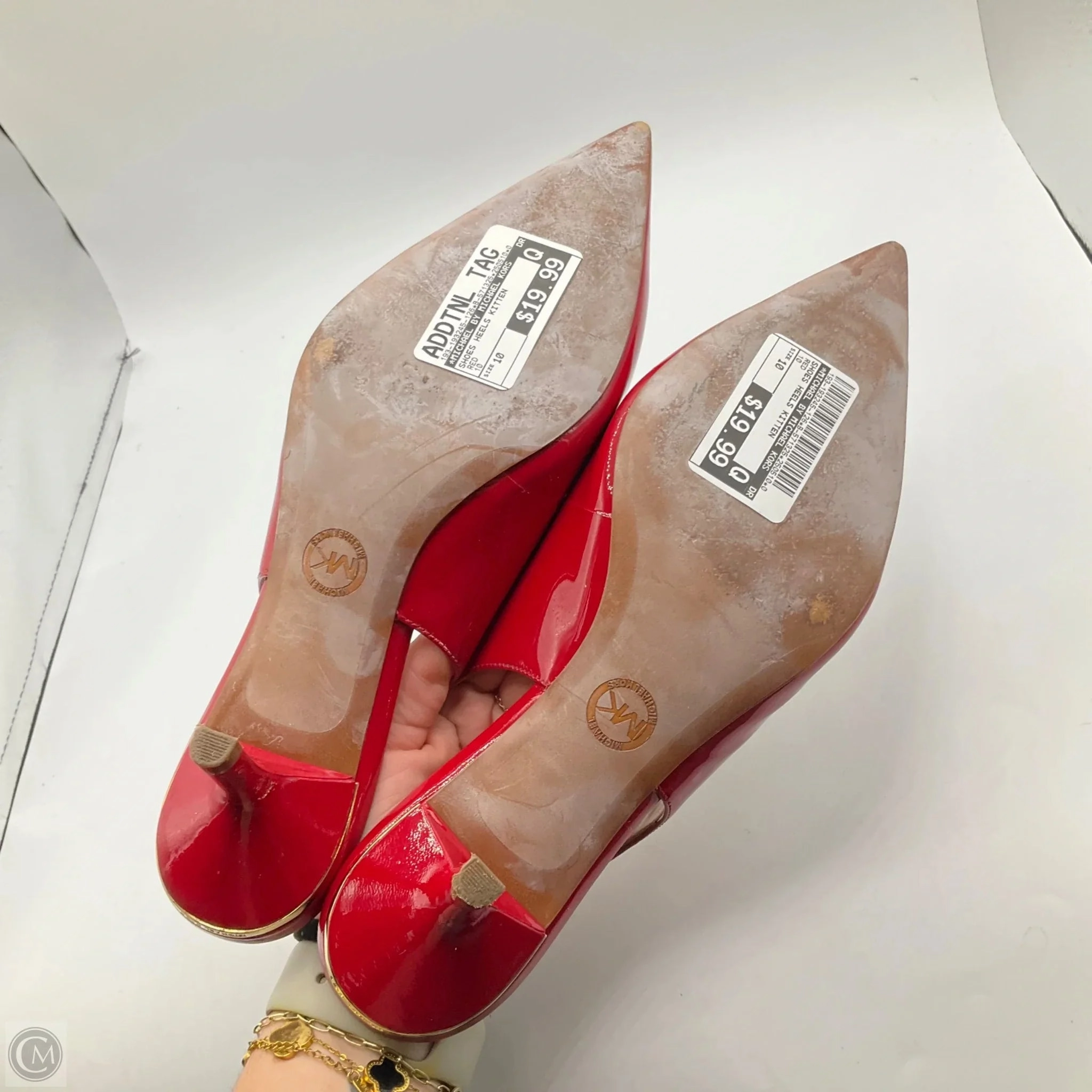 Shoes Heels Kitten By Michael By Michael Kors In Red, Size: 10