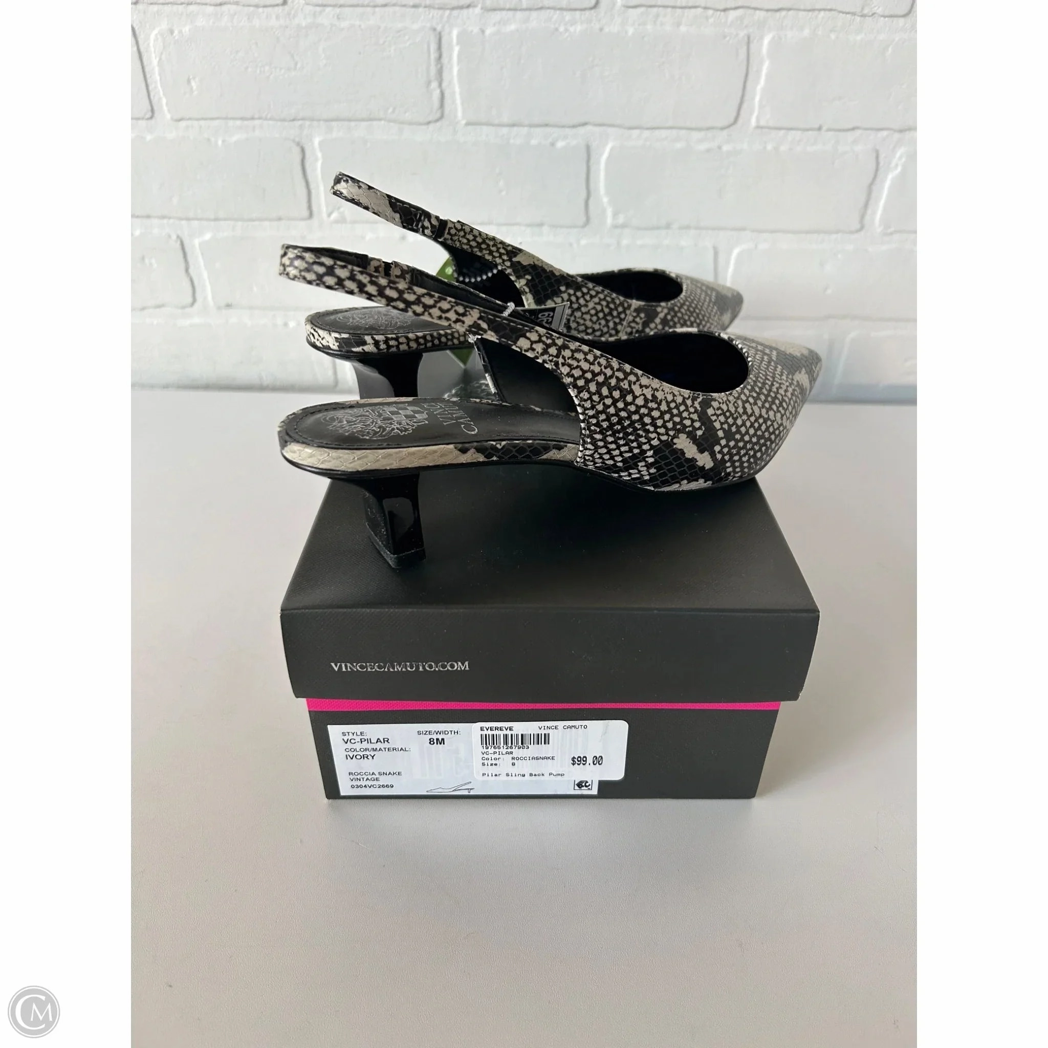 Shoes Heels Kitten By Vince Camuto In Black, Size: 8