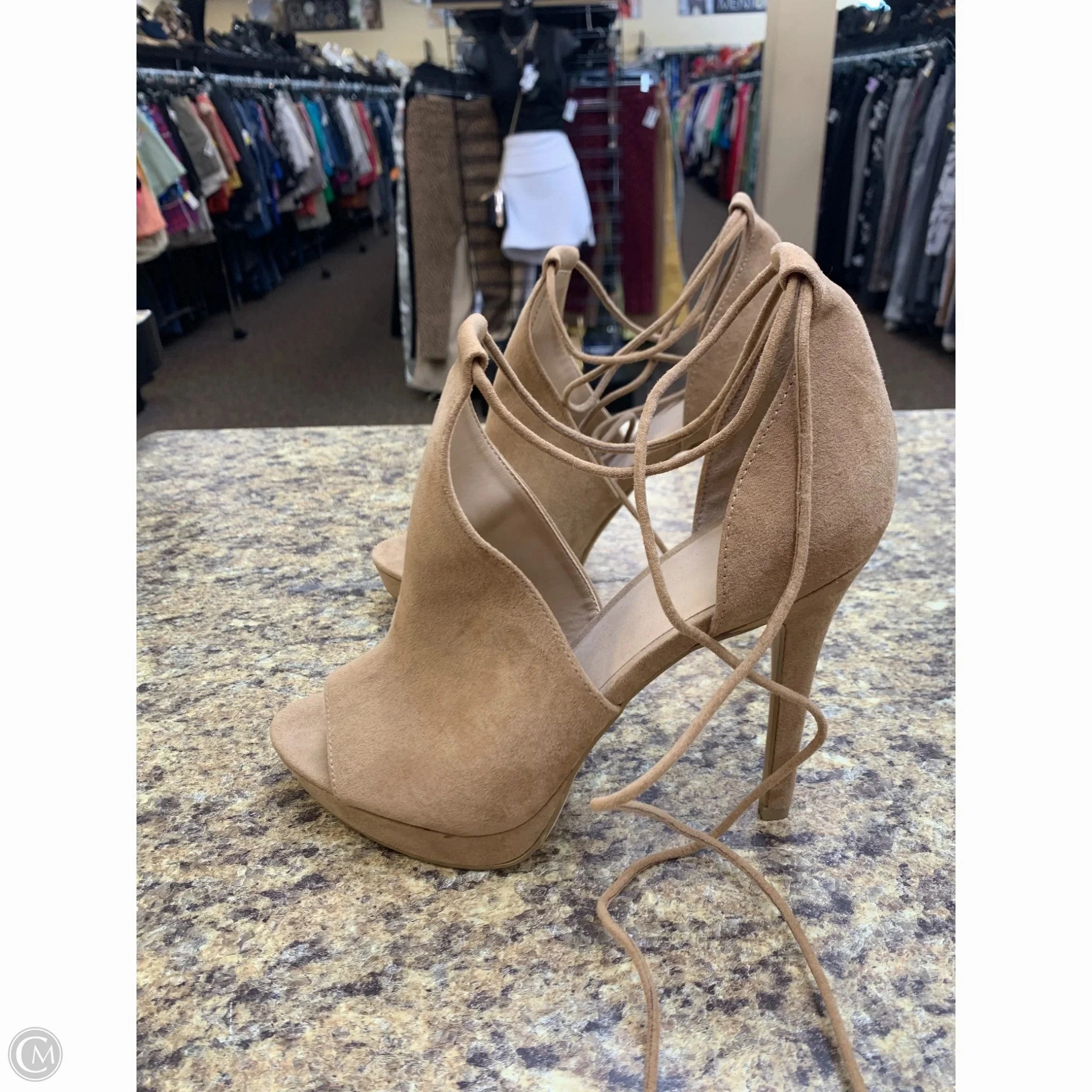 Shoes Heels Stiletto By Apt 9 In Tan, Size: 9