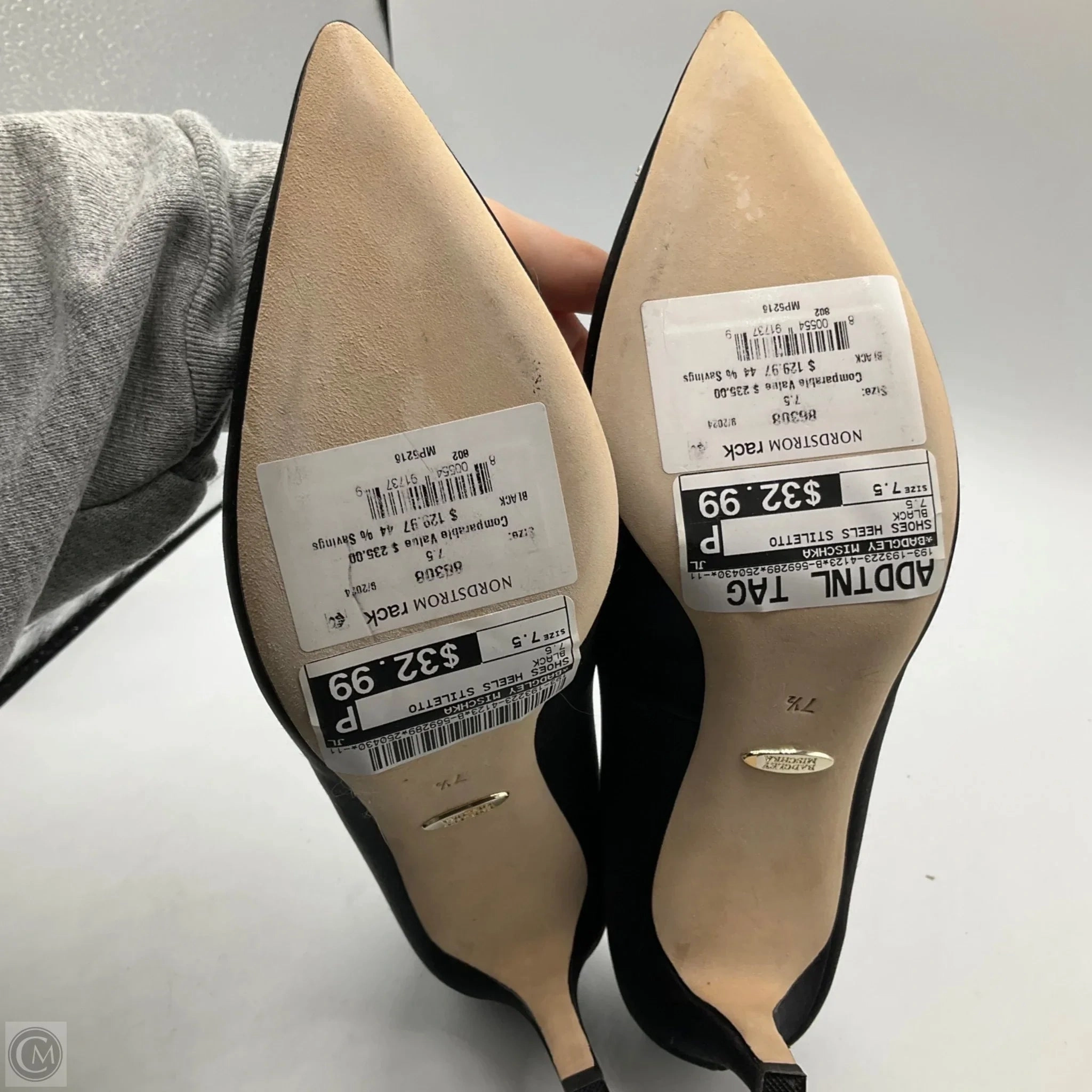 Shoes Heels Stiletto By Badgley Mischka In Black, Size: 7.5