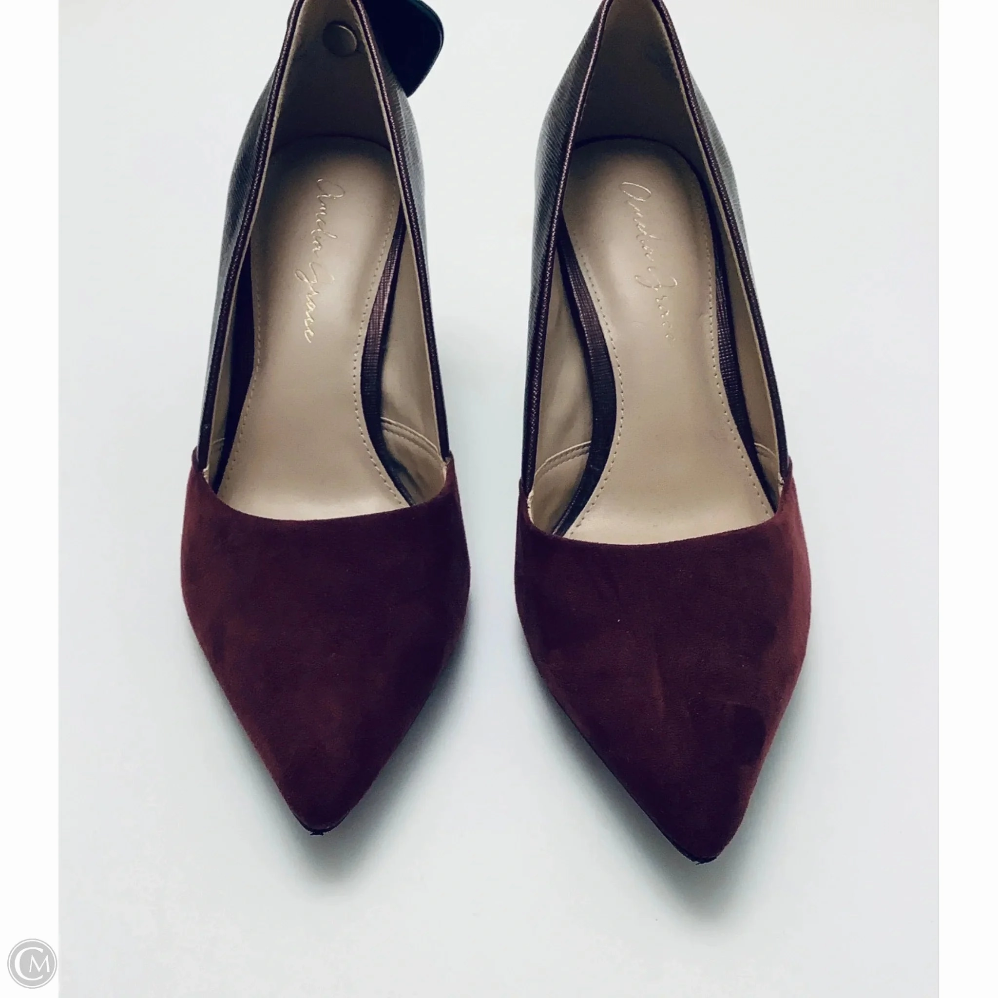 Shoes Heels Stiletto By Clothes Mentor In Maroon, Size: 7