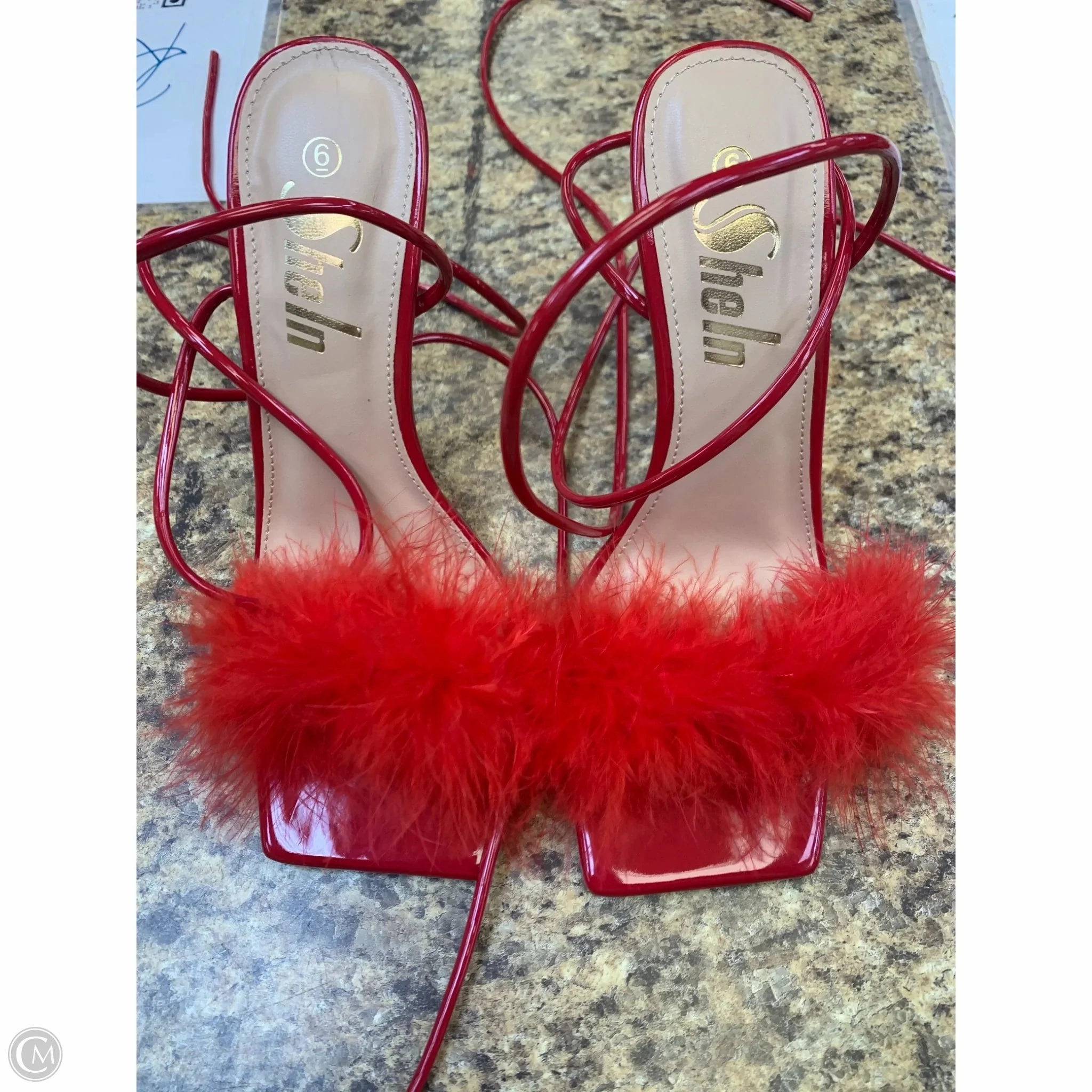 Shoes Heels Stiletto By Shein In Red, Size: 6