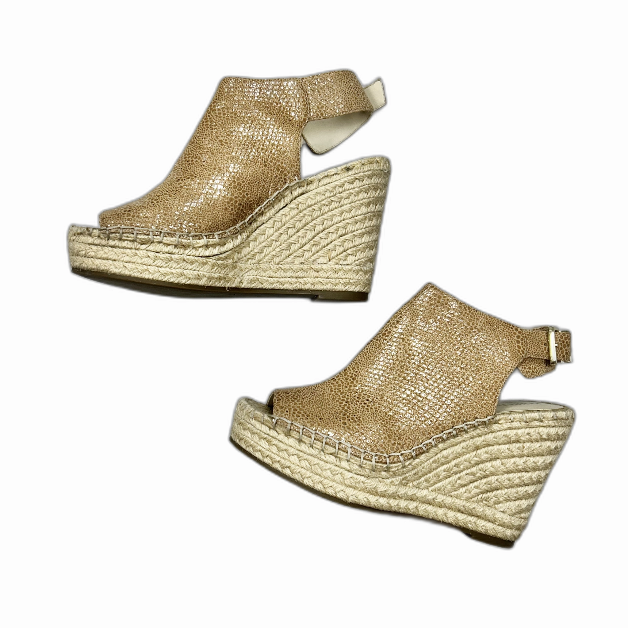 Shoes Heels Wedge By Kenneth Cole In Tan, Size: 7