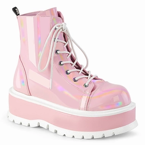 SLACKER-55  Baby Pink Holo Patent