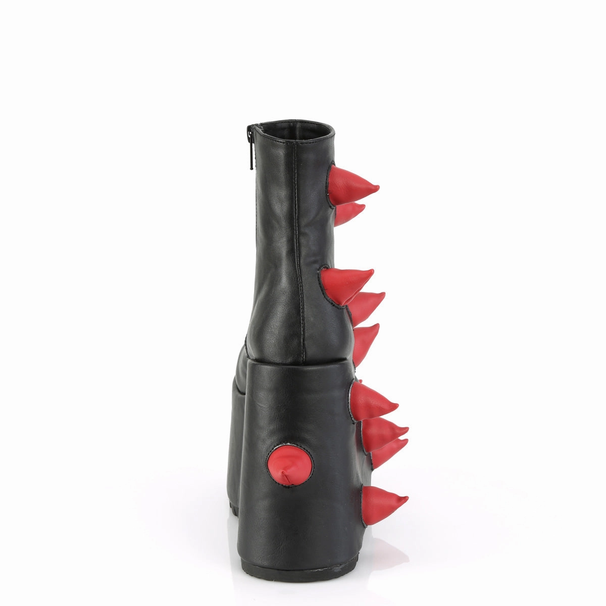 SLAY-77  Black-Red Vegan Leather