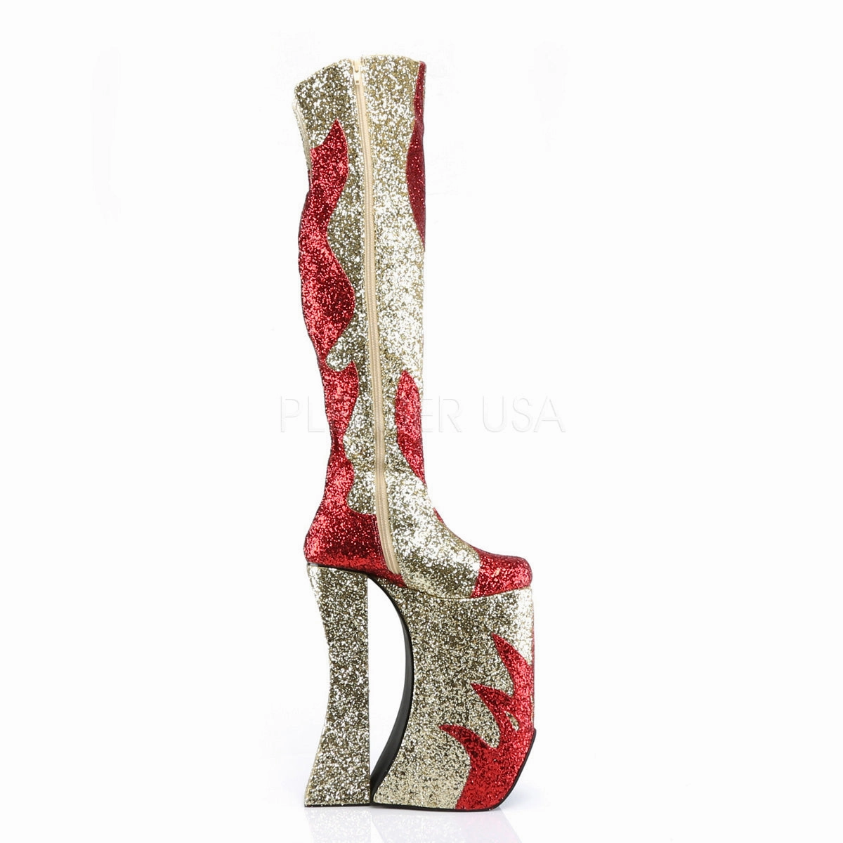 SPLASHY-3020  Red-Gold Glitter