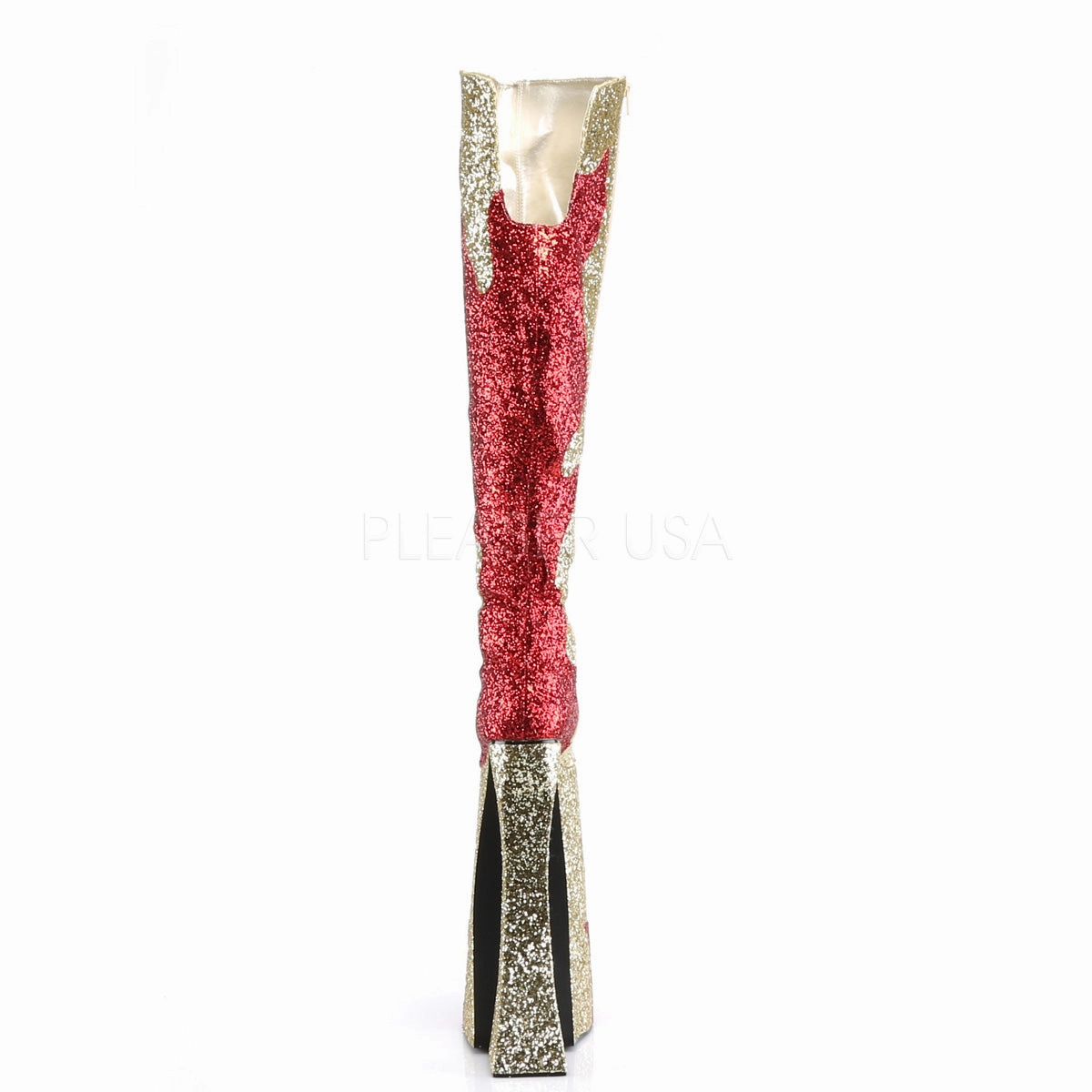 SPLASHY-3020  Red-Gold Glitter