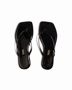 Square Toe Lily - Black Patent