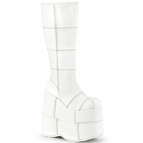 STACK-301  White Vegan Leather