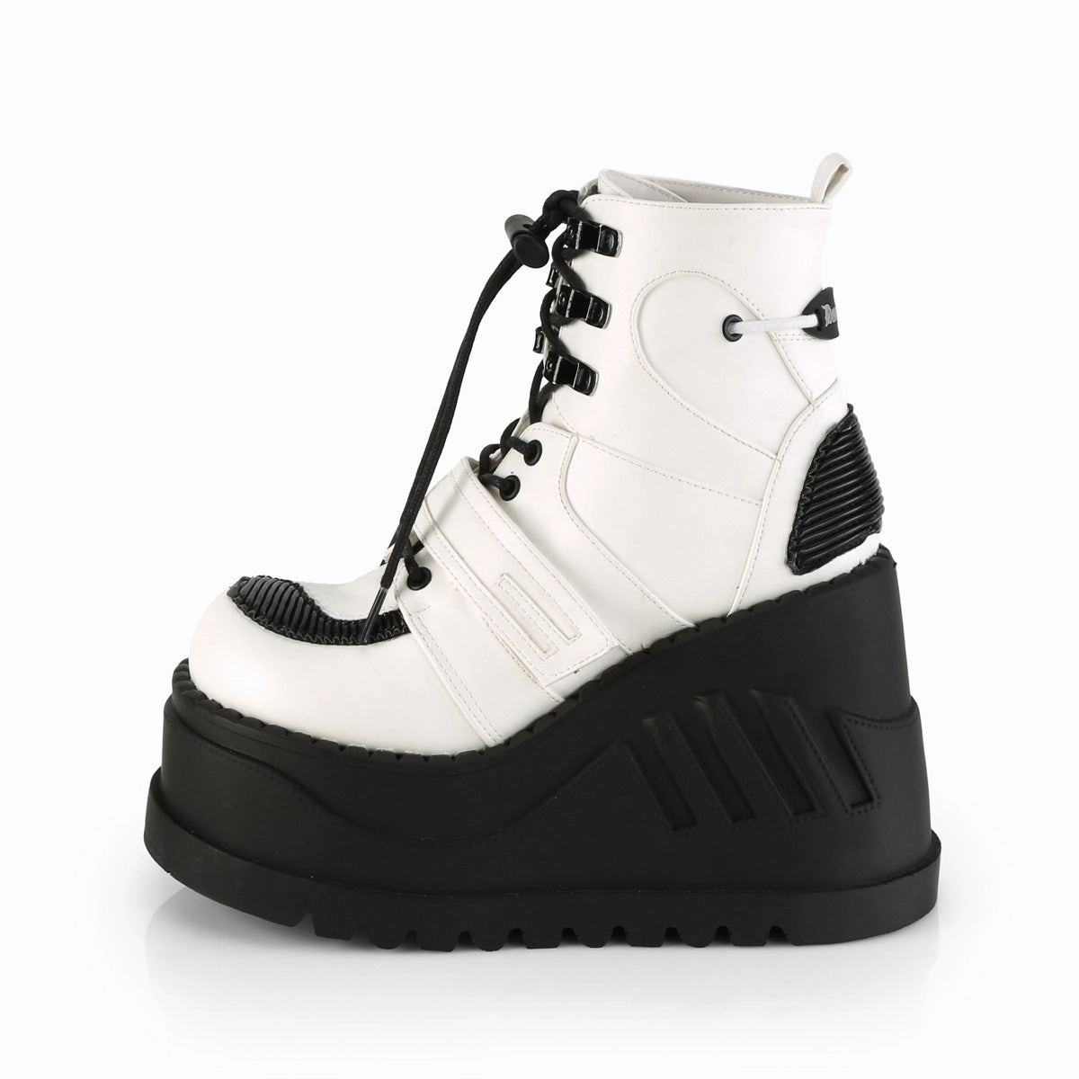 STOMP-13  White Vegan Leather